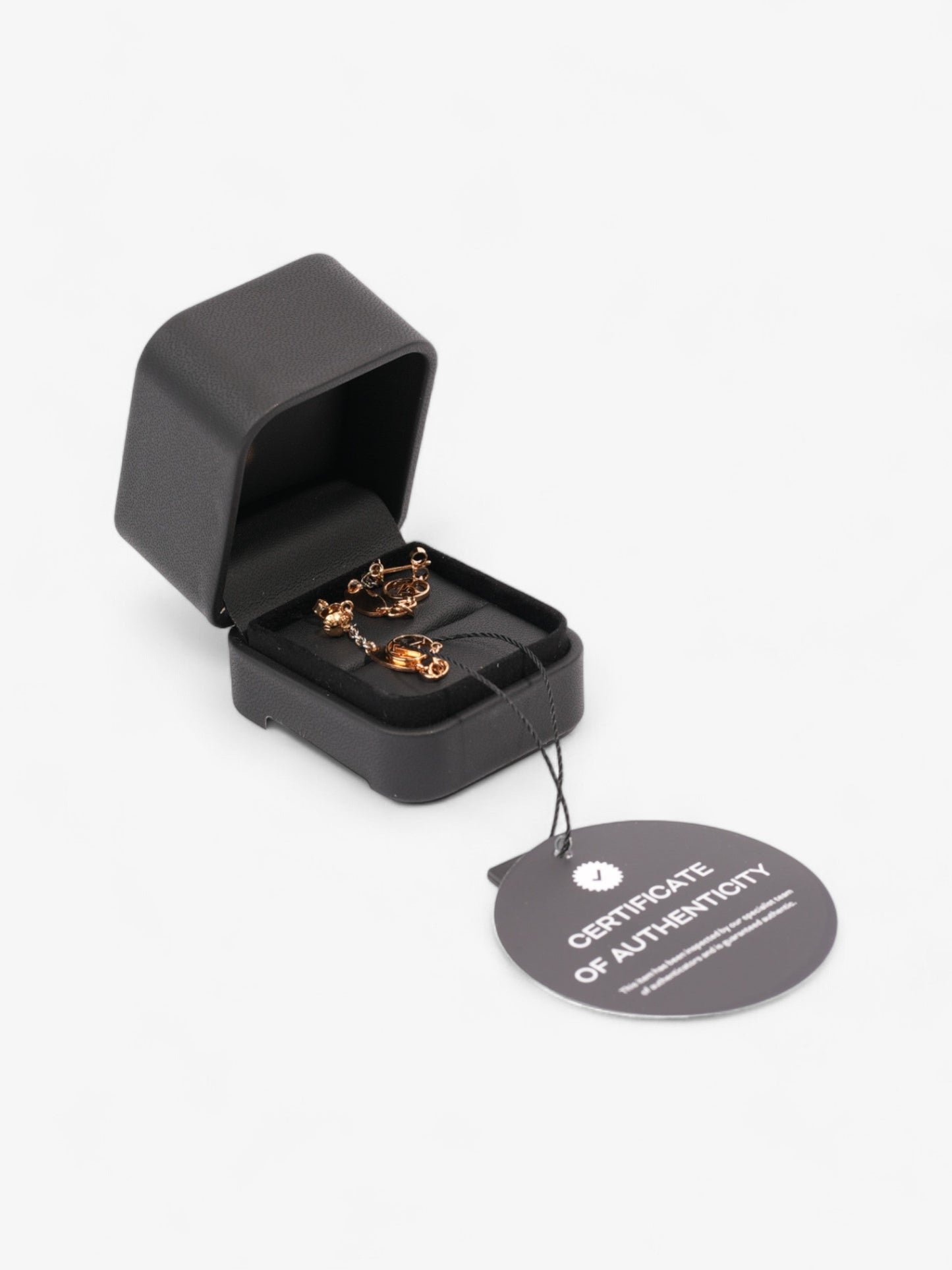 Louis Vuitton Logomania Earrings Silver / Gold Brass