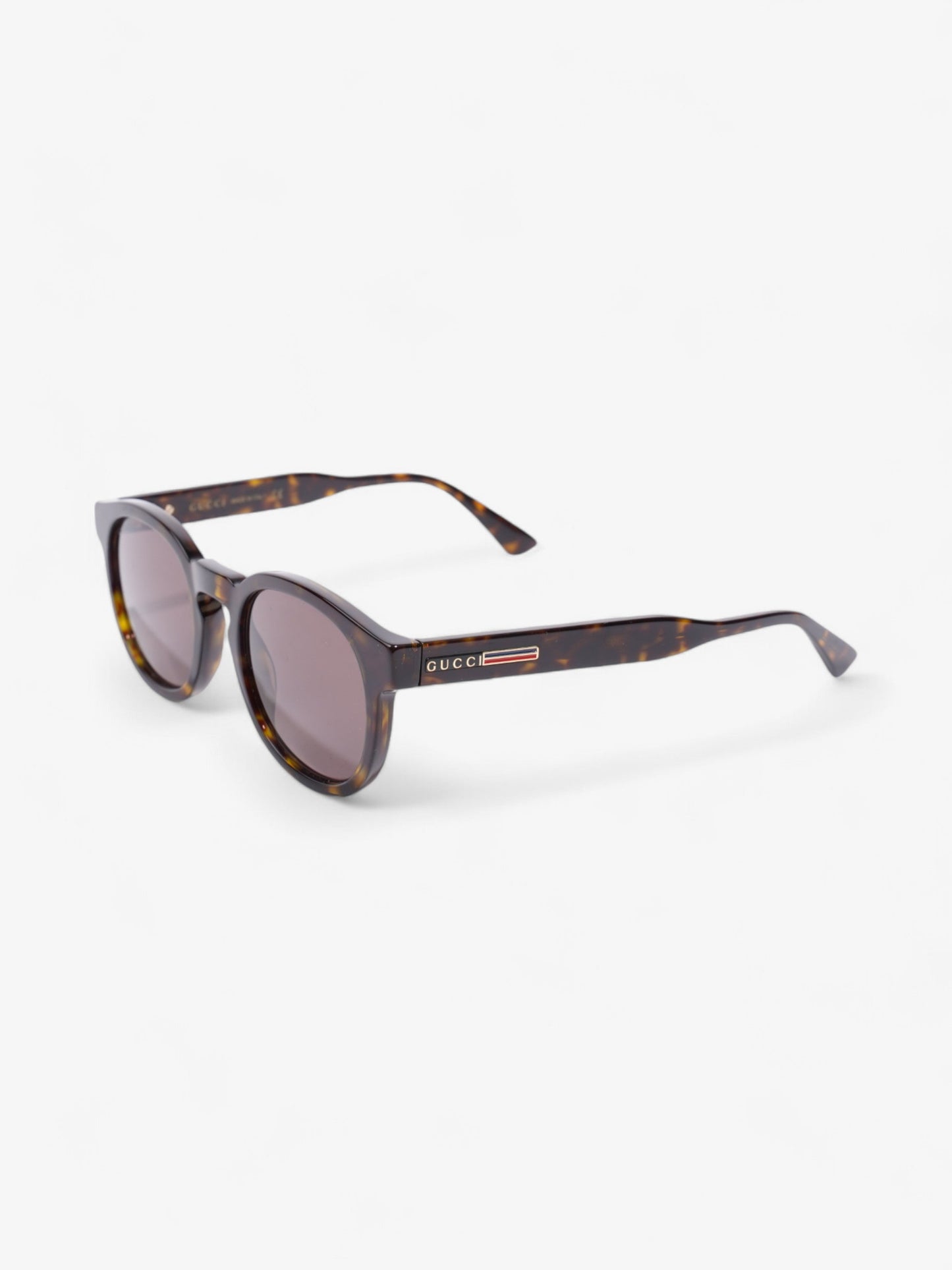 Gucci Round Sunglasses Dark Tortoise Acetate 145mm