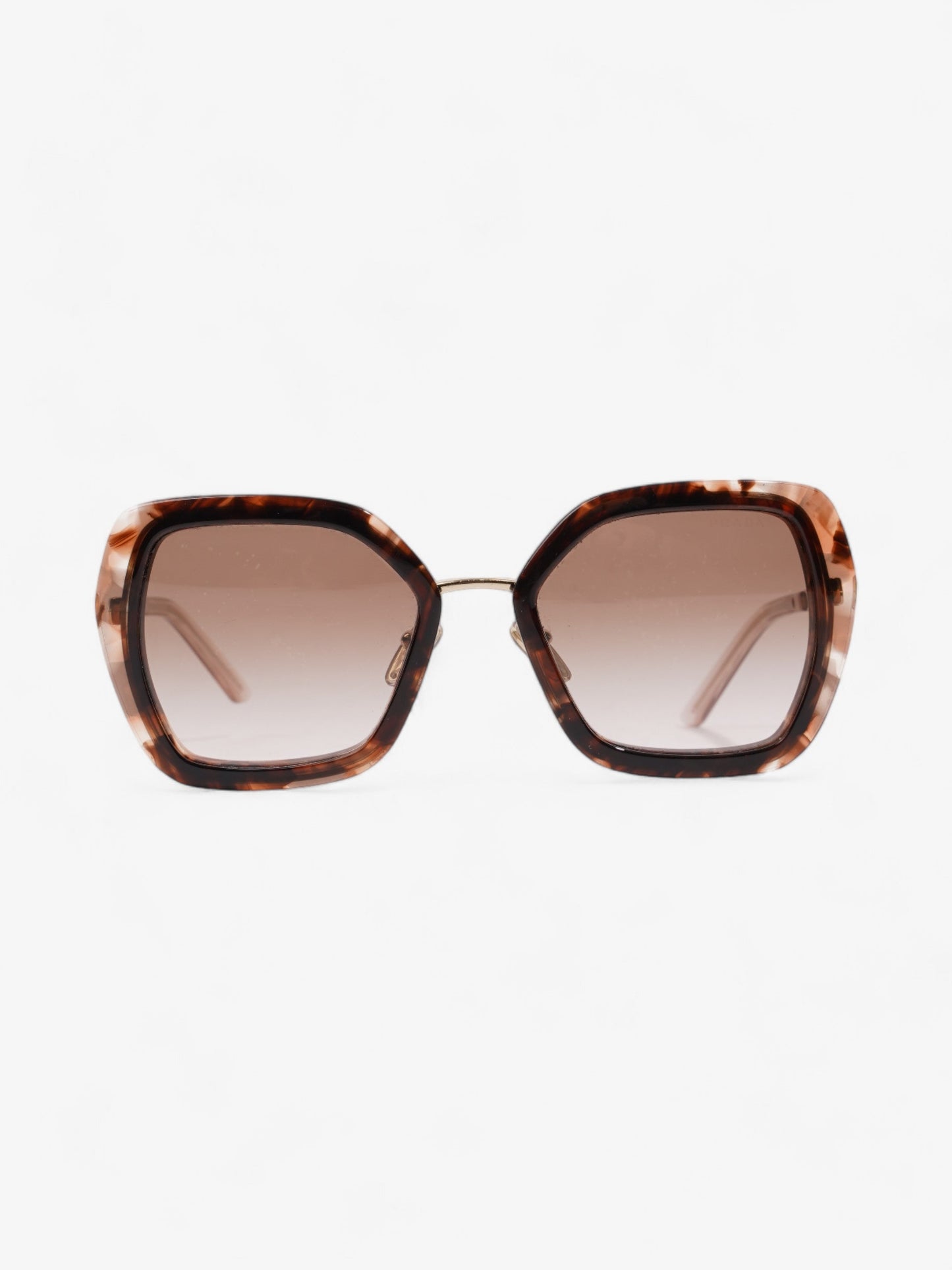 Prada Hexagon Sunglasses Tortoise Acetate 135mm
