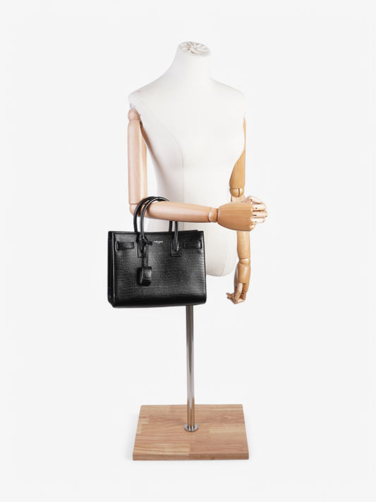 Saint Laurent Sac de Jour Black Crocodile Leather Small
