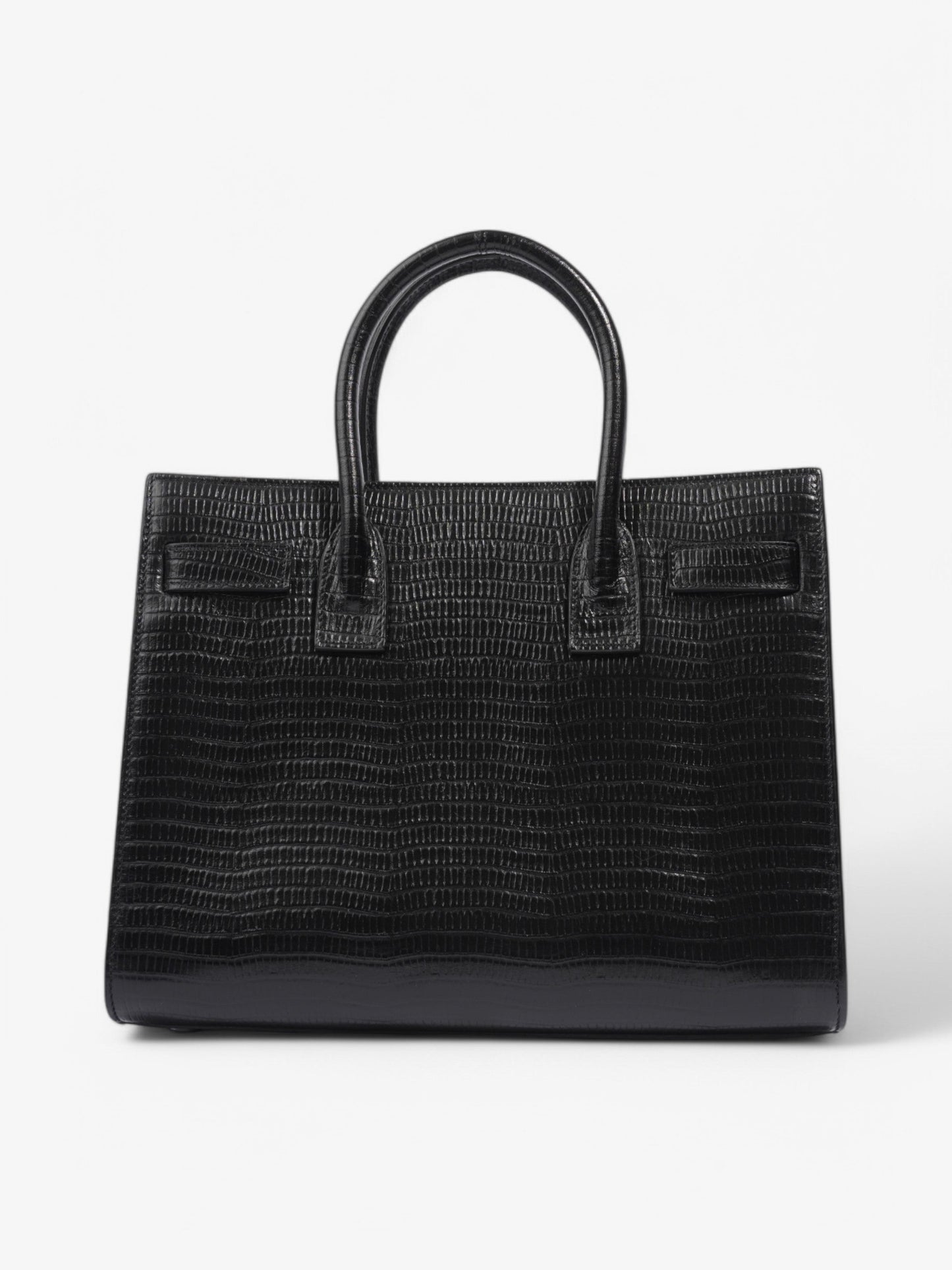 Saint Laurent Sac de Jour Black Crocodile Leather Small