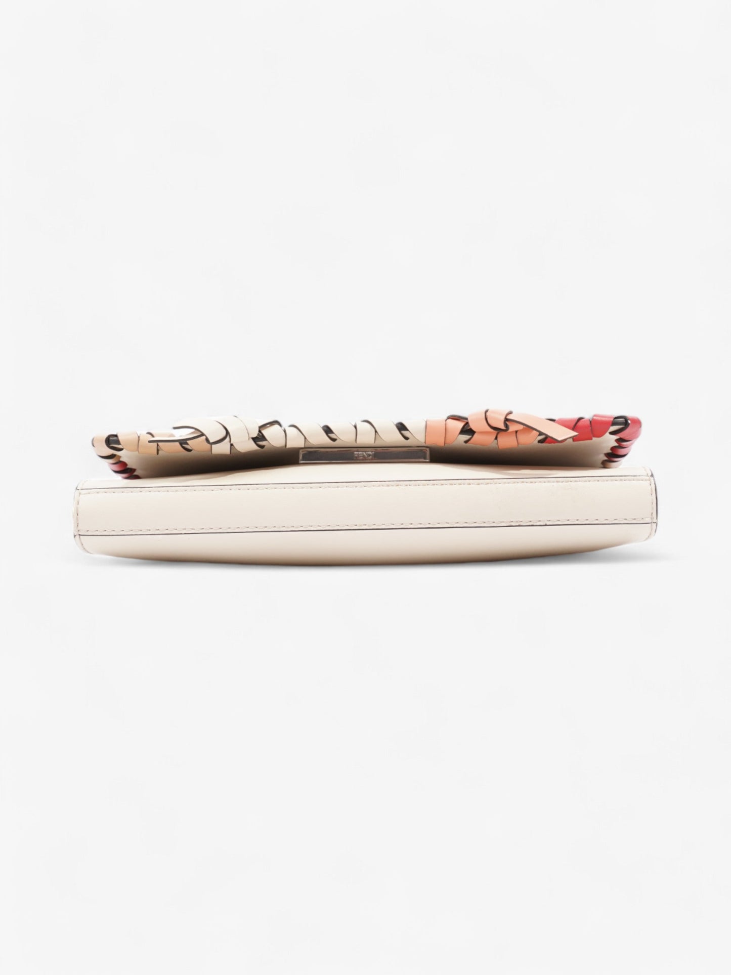 Fendi F is Fendi Whipstitch Bow Wallet On Chain Camelia / Multicoloured Calfskin Leather