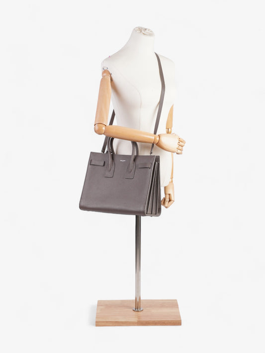 Saint Laurent Sac De Jour Grey Grained Leather Small