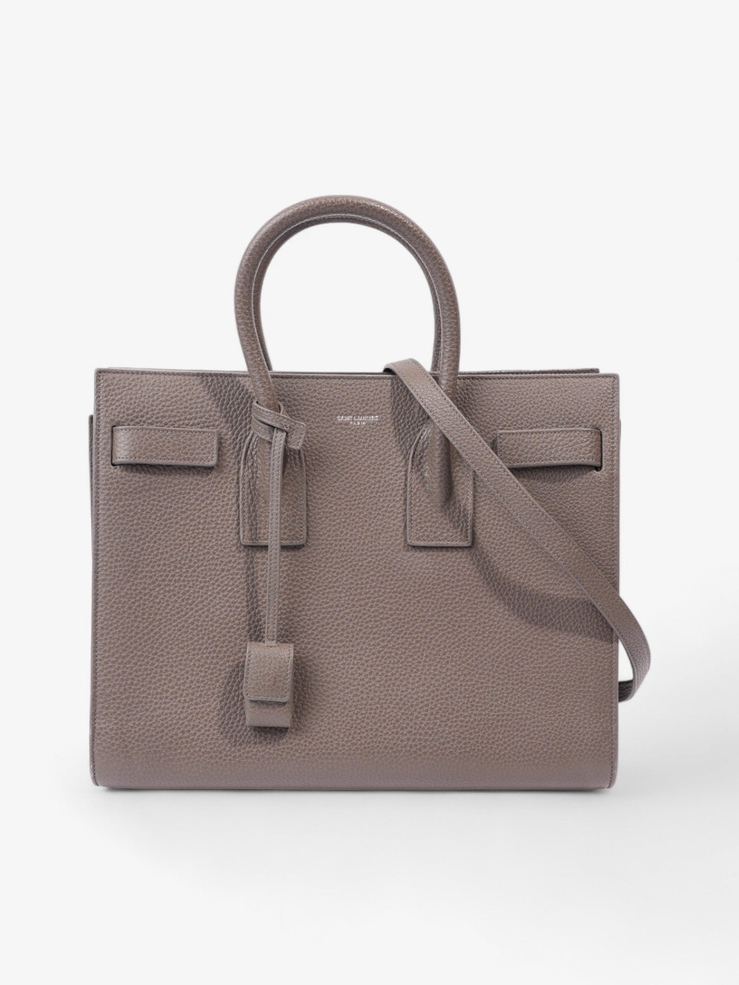 Saint Laurent Sac De Jour Grey Grained Leather Small
