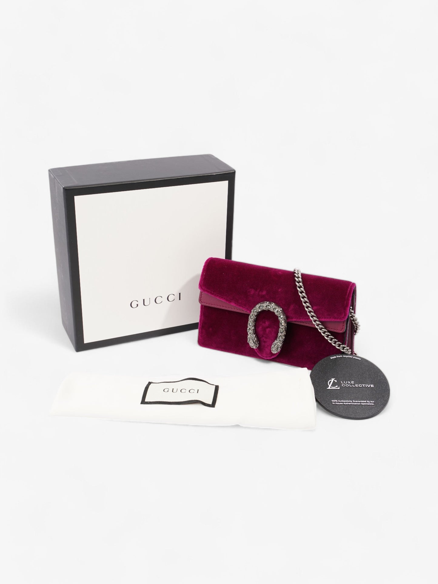 Gucci Dionysus Magneta Velvet Super Mini