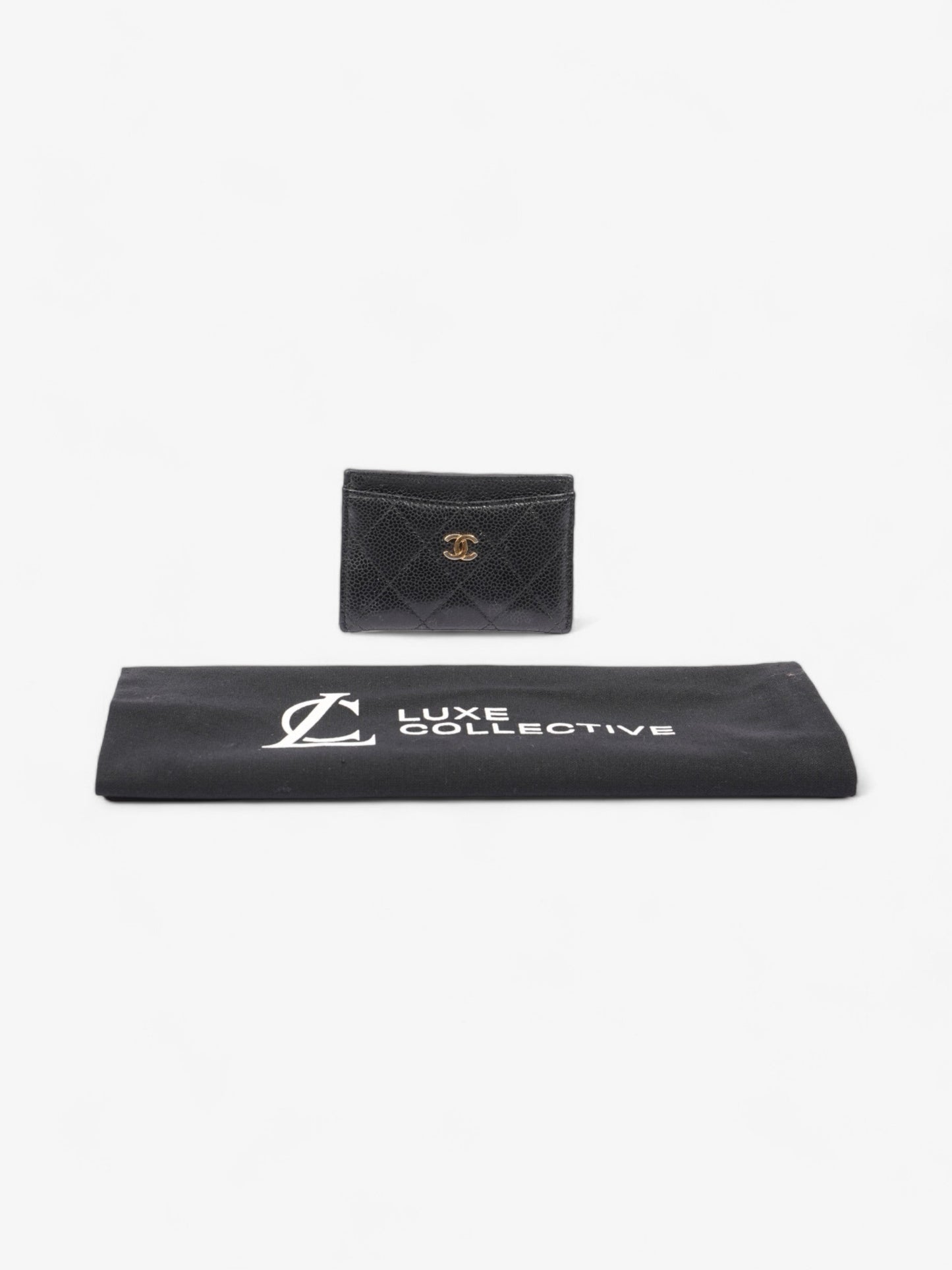 Chanel Classic Card Holder Black Caviar Leather