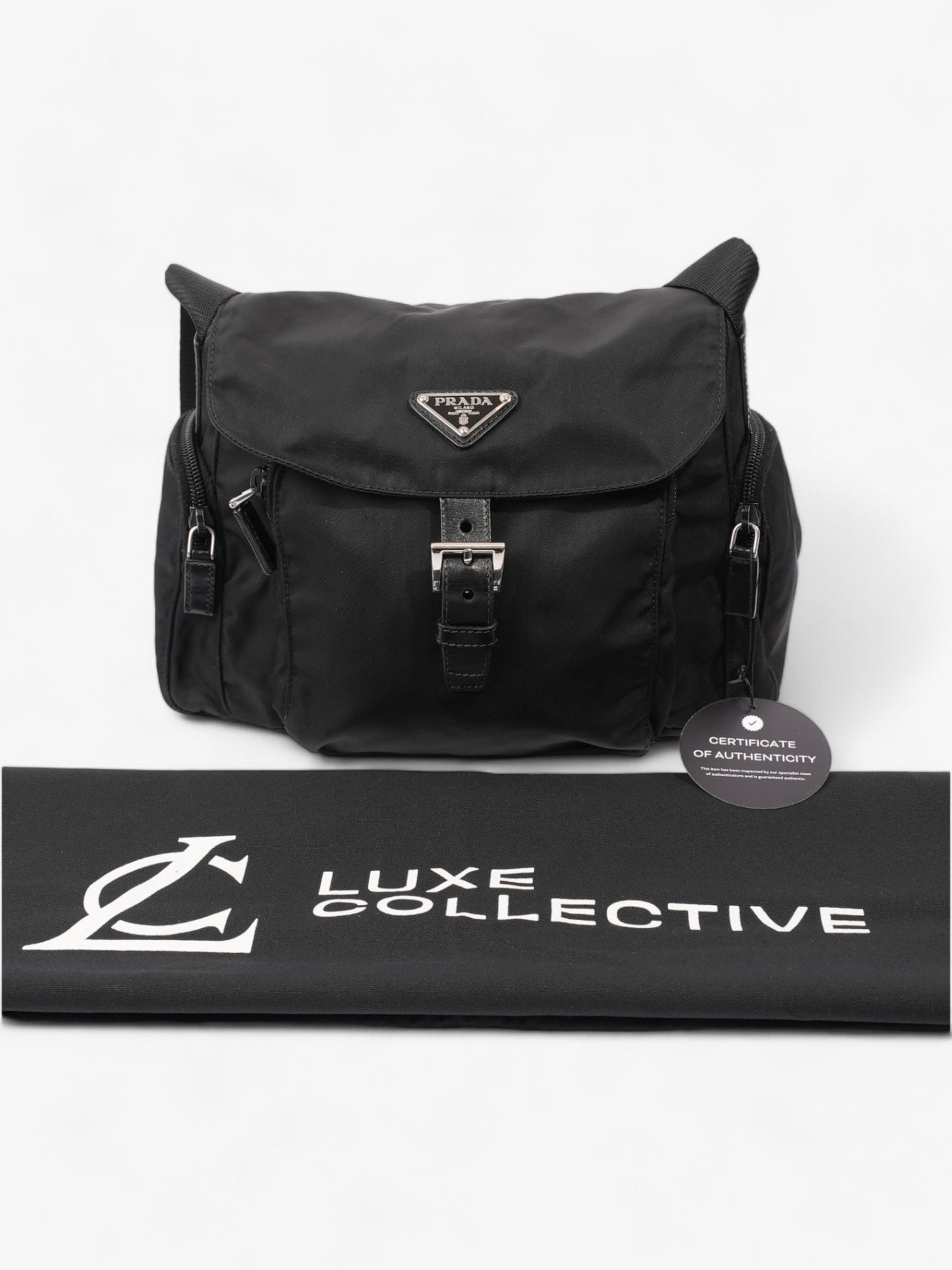 Prada Tessuto Crossbody Black Re Nylon