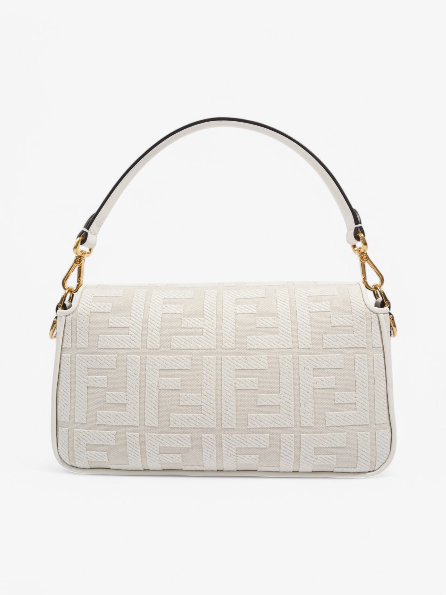 Fendi Baguette White Fabric