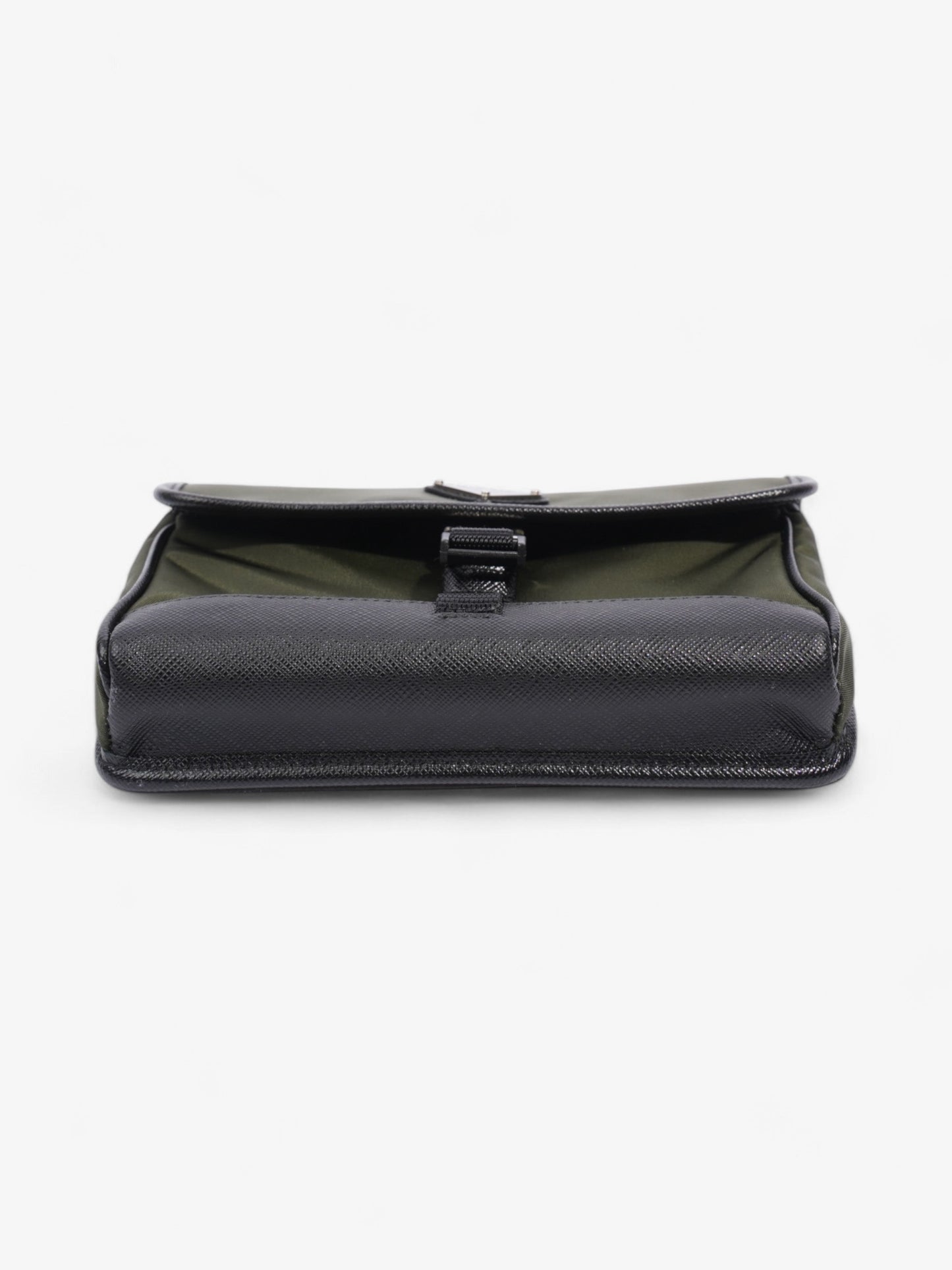 Prada Logo Plaque Smartphone Case Military Green / Black Re Nylon