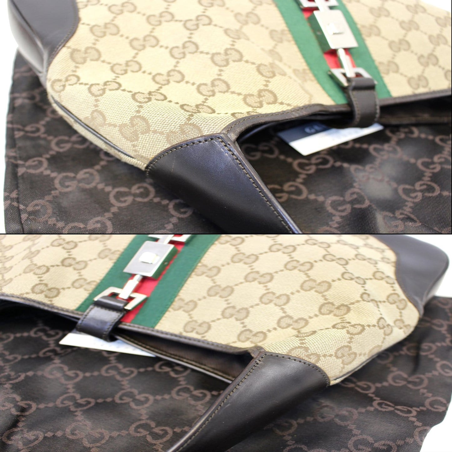 GUCCI Jackie O Web GG Canvas Hobo Bag