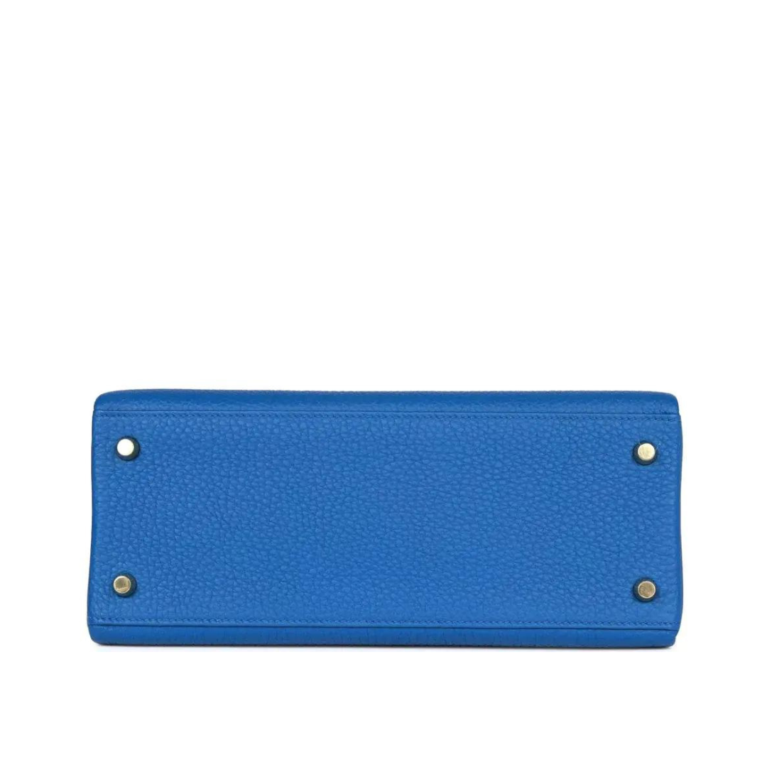 Hermes Kelly 28 Retourne Togo Bleu France Gold Hardware