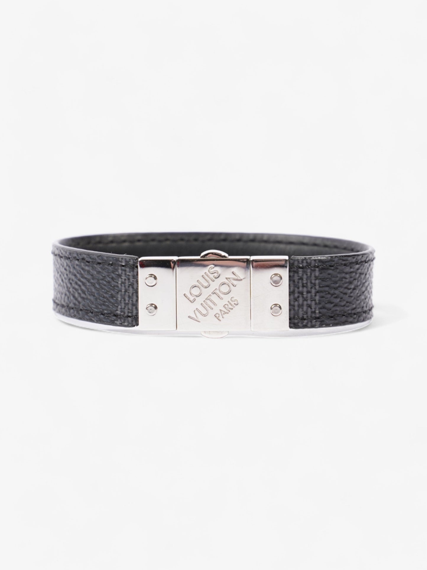 Louis Vuitton Check It Reversible Bracelet Damier Graphite Coated Canvas 19