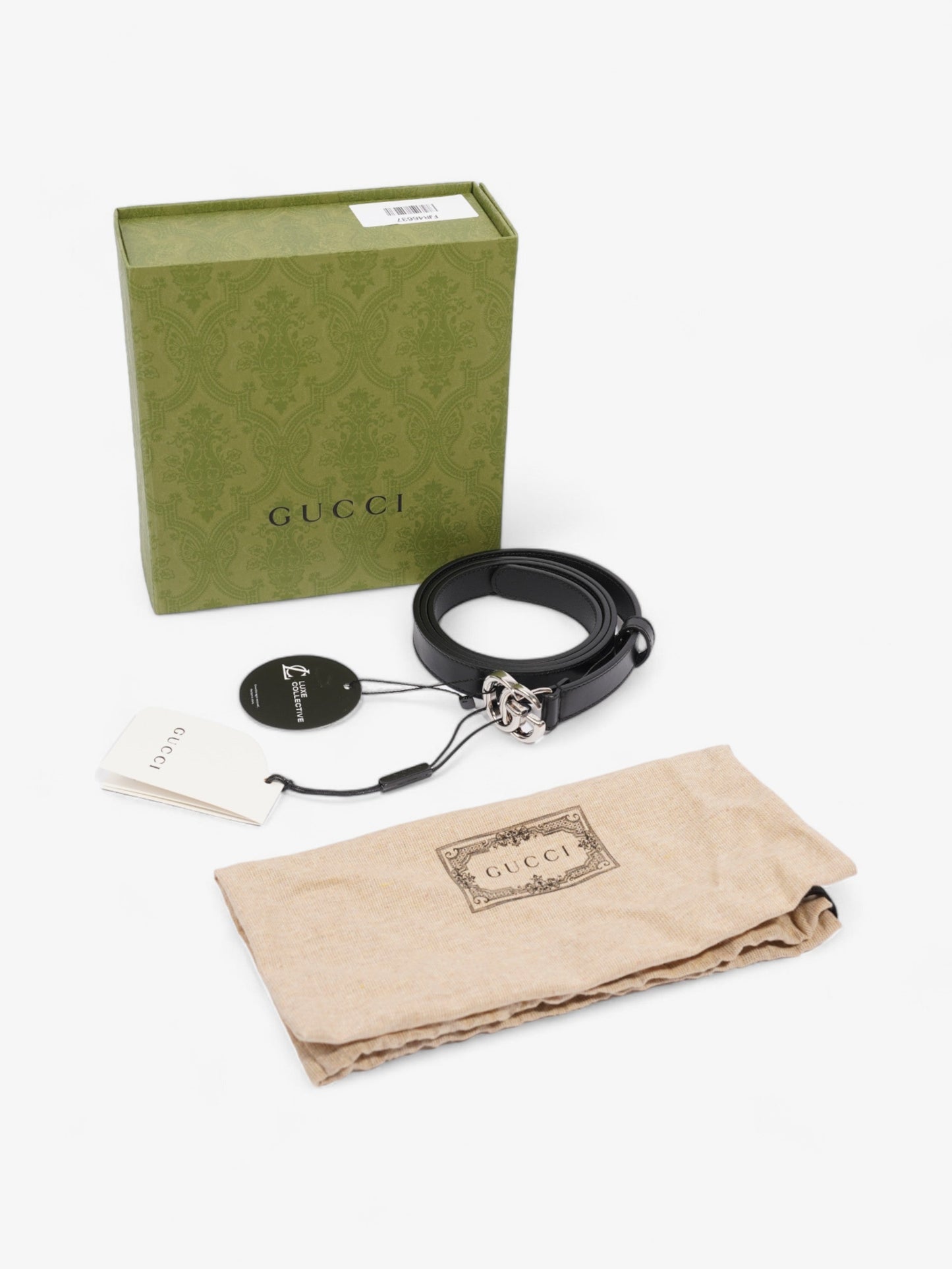 Gucci Gucci Marmont belt Black / Silver Leather 95cm/28"