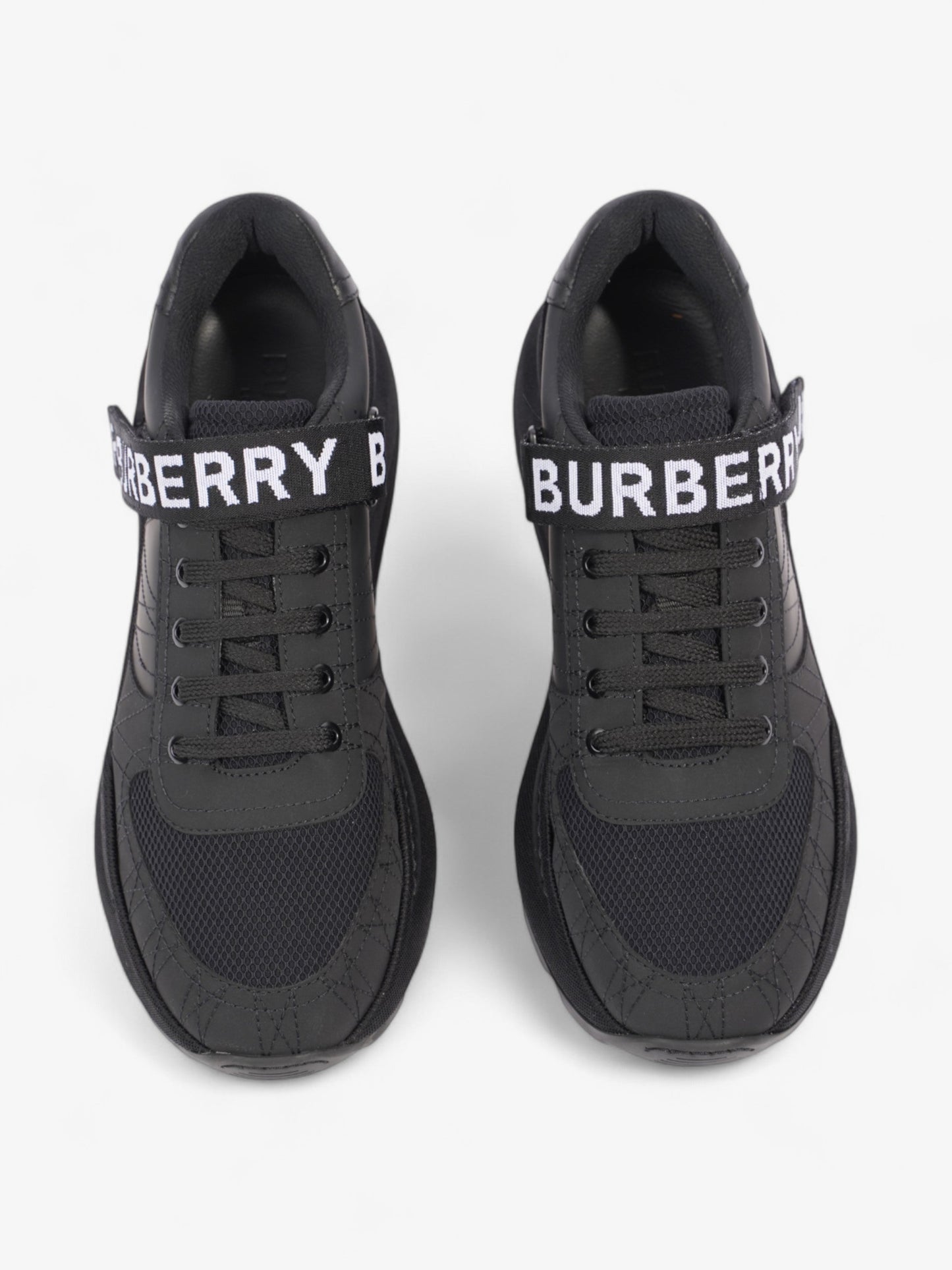 Burberry Ronnie Zig Sneakers Black / White Mesh EU 41 UK 7