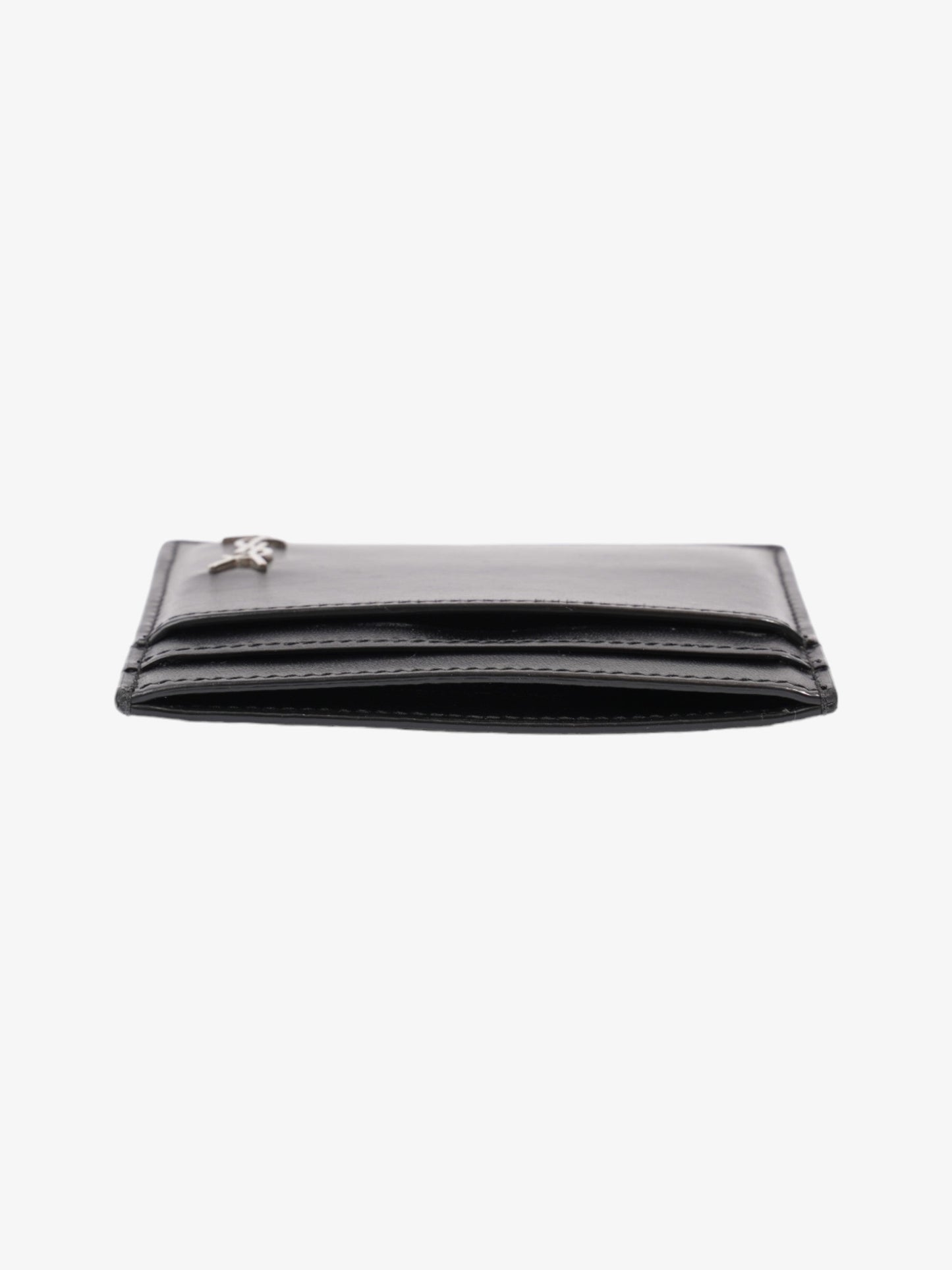 Saint Laurent Monogram Card Holder Black Leather