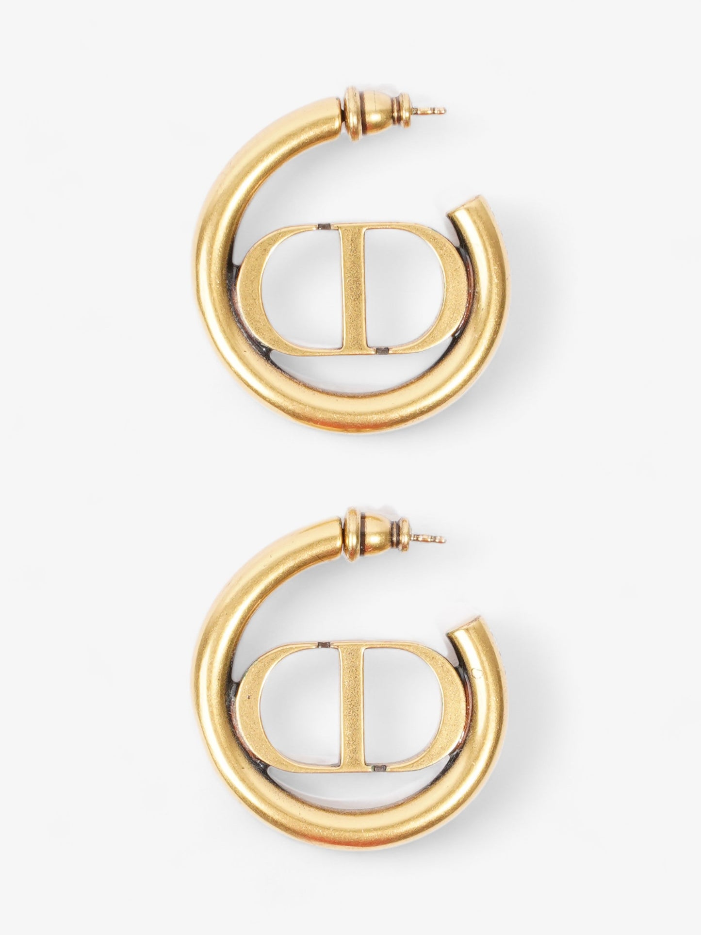 Christian Dior 30 Montaigne Earrings Gold Base Metal