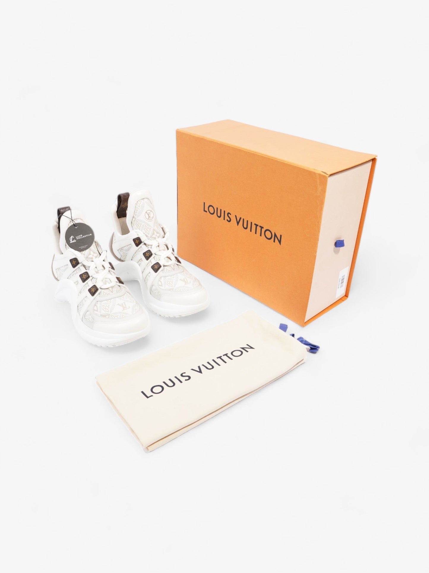 Louis Vuitton Since 1854 Archlights White / Brown Canvas EU 40 UK 7
