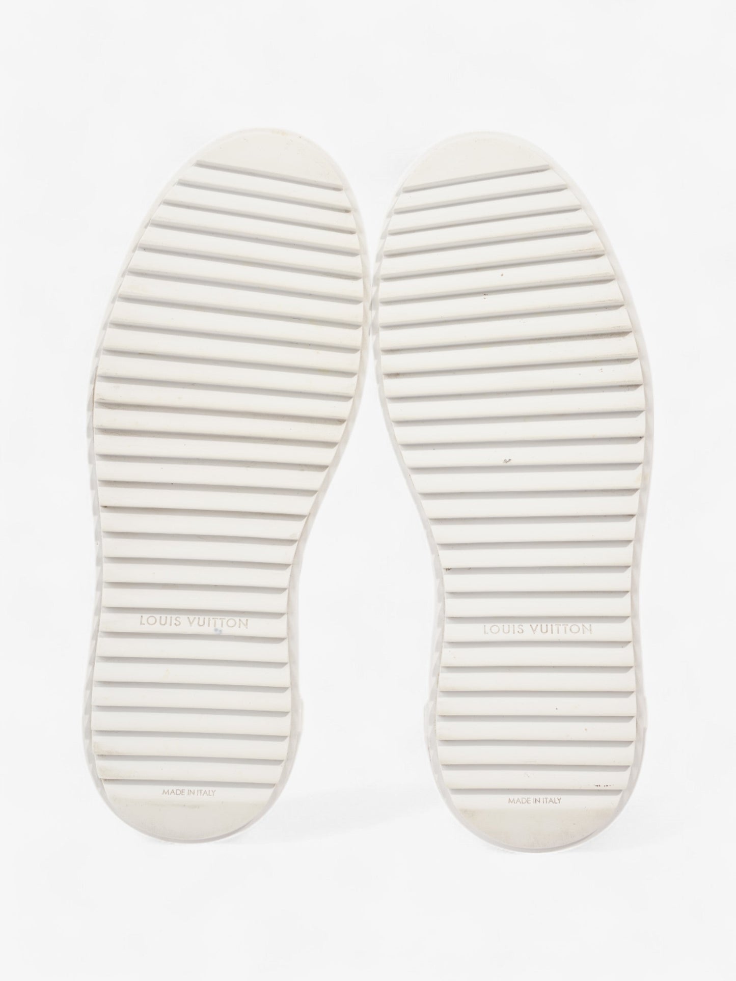 Louis Vuitton Time Out Sneakers White / Brown Monogram Leather EU 38 UK 5