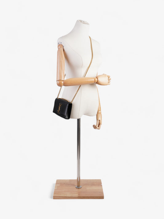 Saint Laurent Kate Black Grained Leather Small