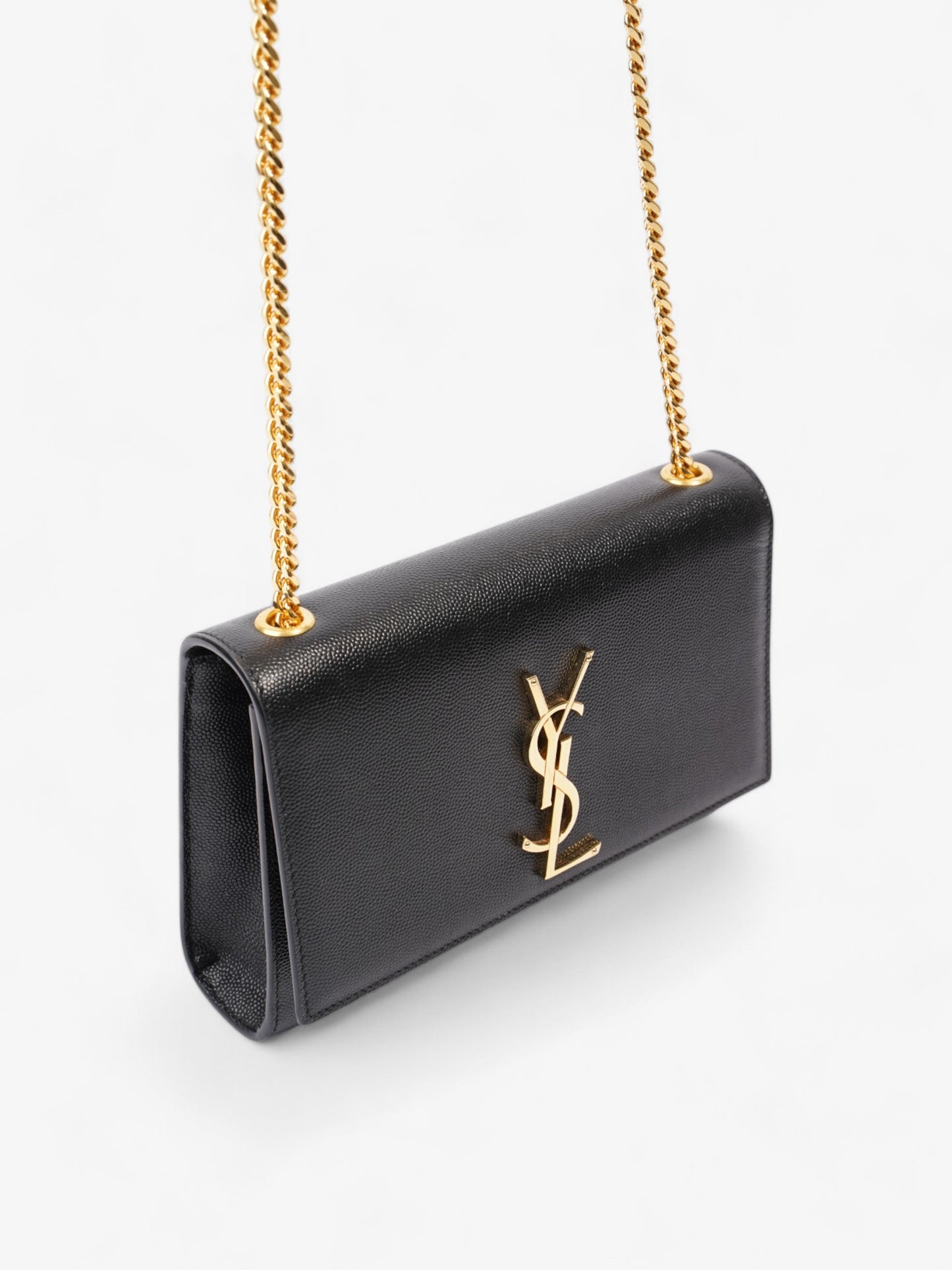 Saint Laurent Kate Black Calfskin Leather Small