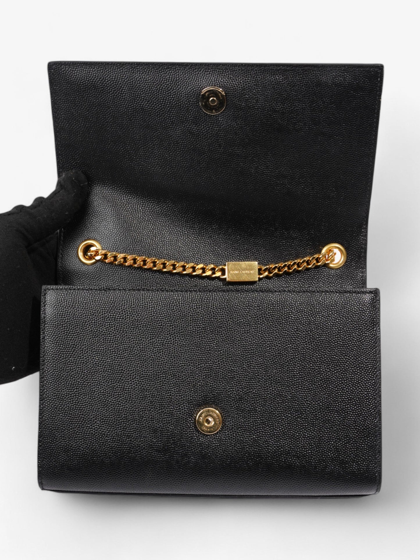 Saint Laurent Kate Black Calfskin Leather Small