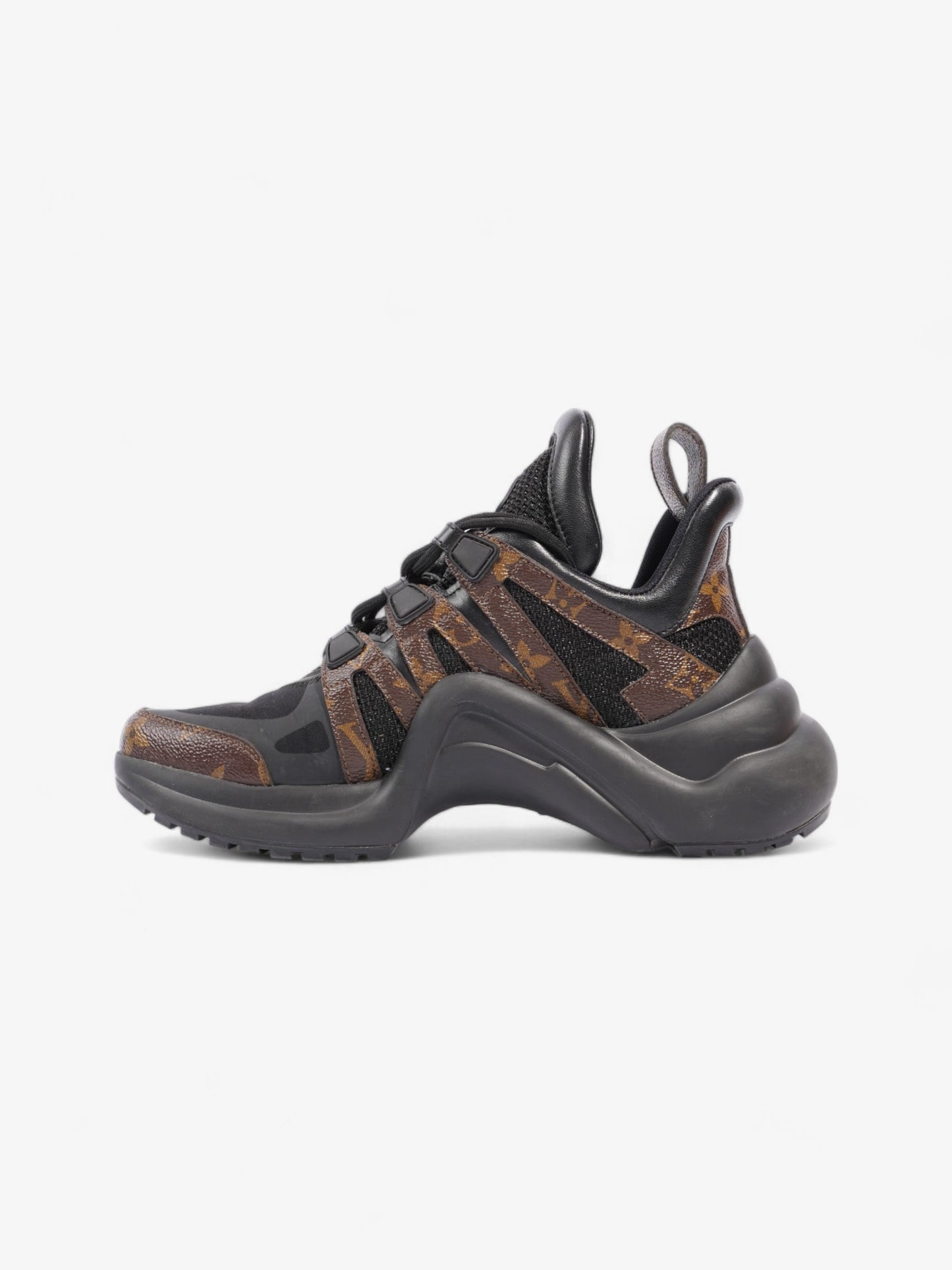 Louis Vuitton Archlight Sneakers Black / Brown Monogram Coated Canvas EU 37 UK 4