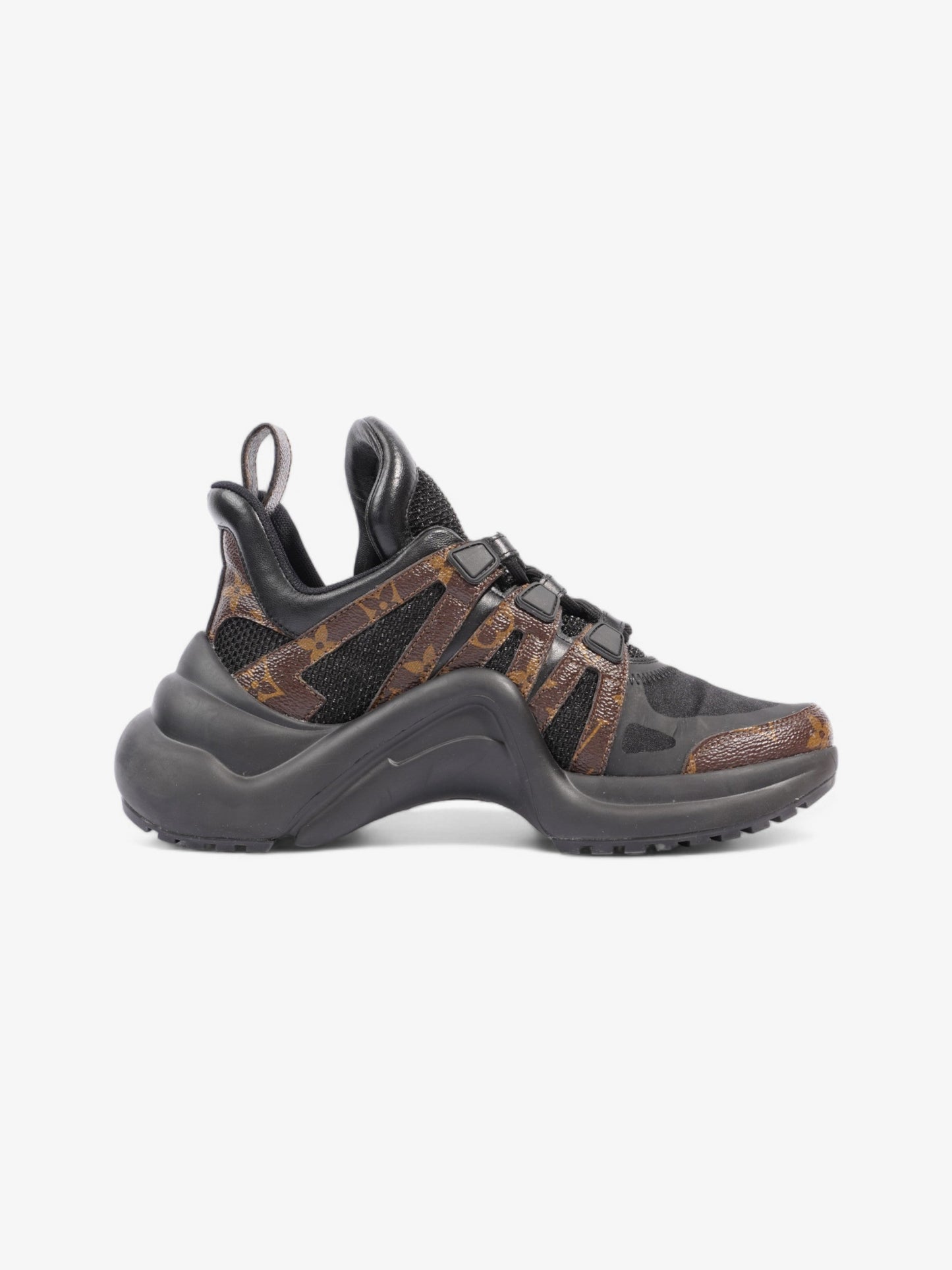Louis Vuitton Archlight Sneakers Black / Brown Monogram Coated Canvas EU 37 UK 4
