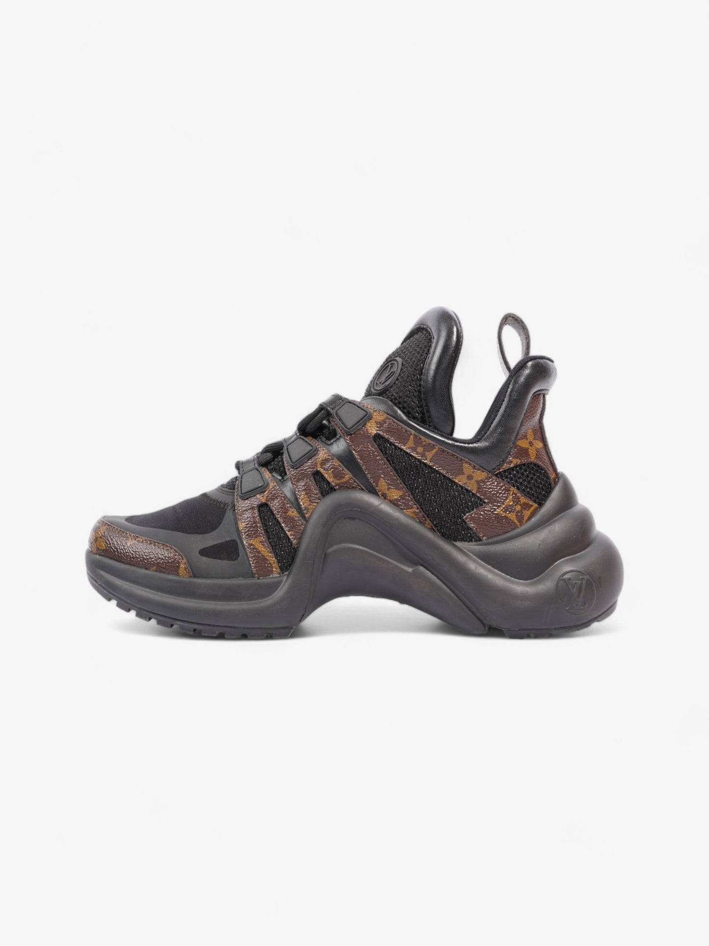 Louis Vuitton Archlight Sneakers Black / Brown Monogram Coated Canvas EU 37 UK 4