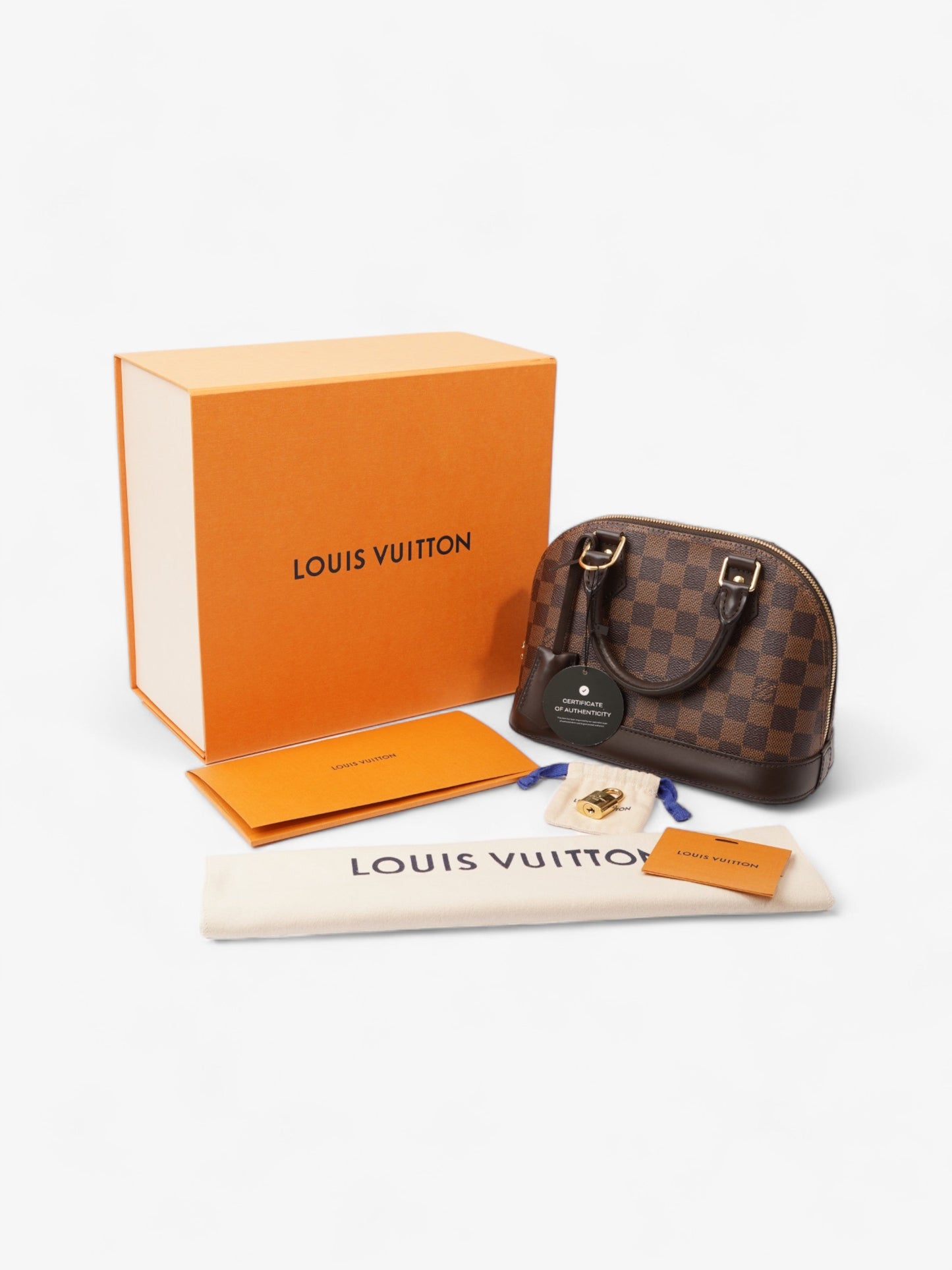 Louis Vuitton Alma Damier Ebene Coated Canvas BB