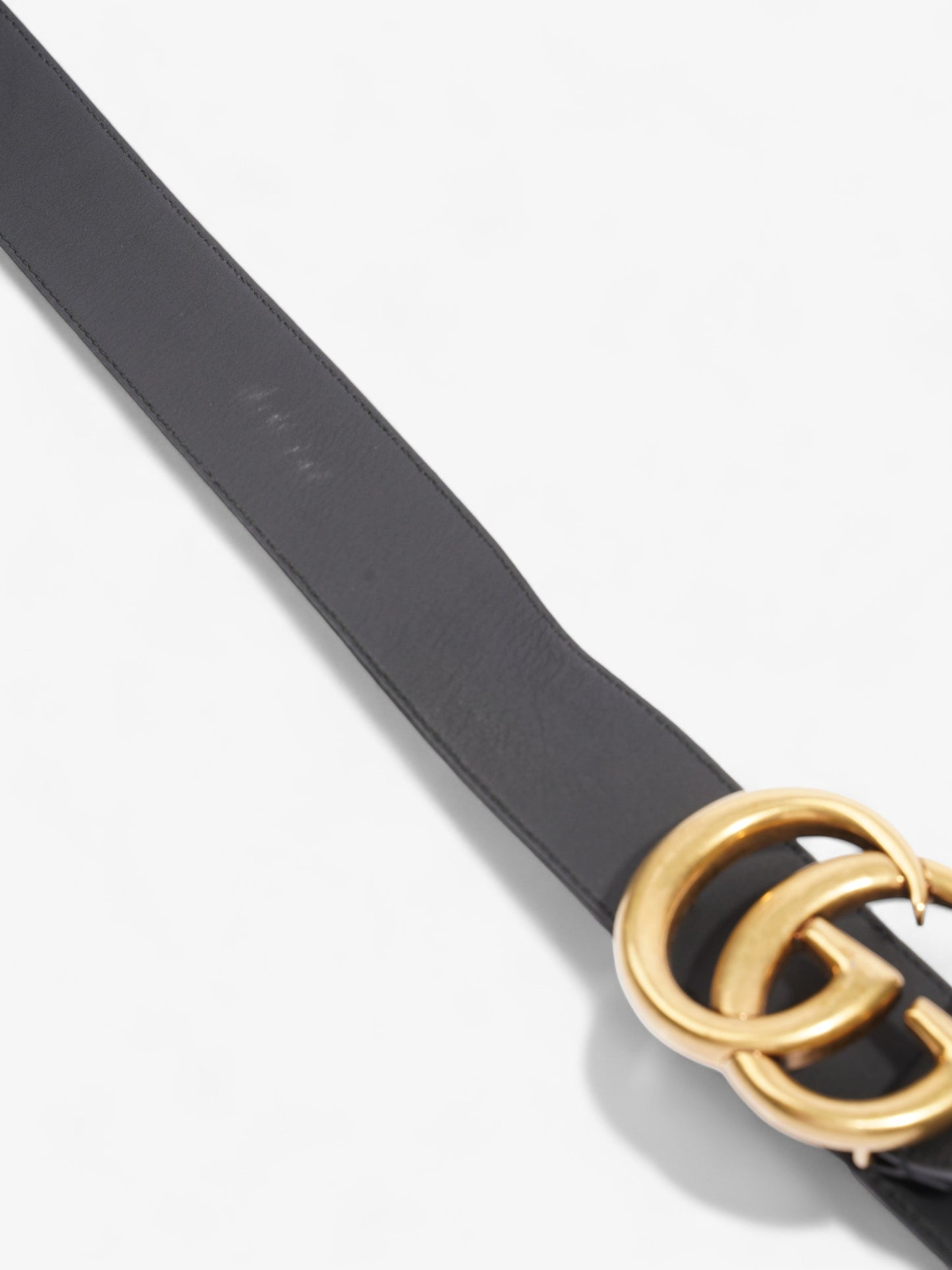 Gucci GG Marmont Belt Black Leather 75cm 30"