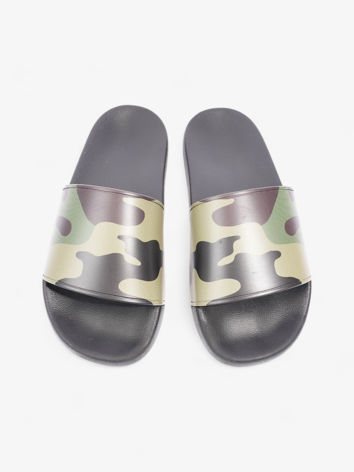 Burberry Camo Slides Khaki / Black Rubber EU 41 UK 7