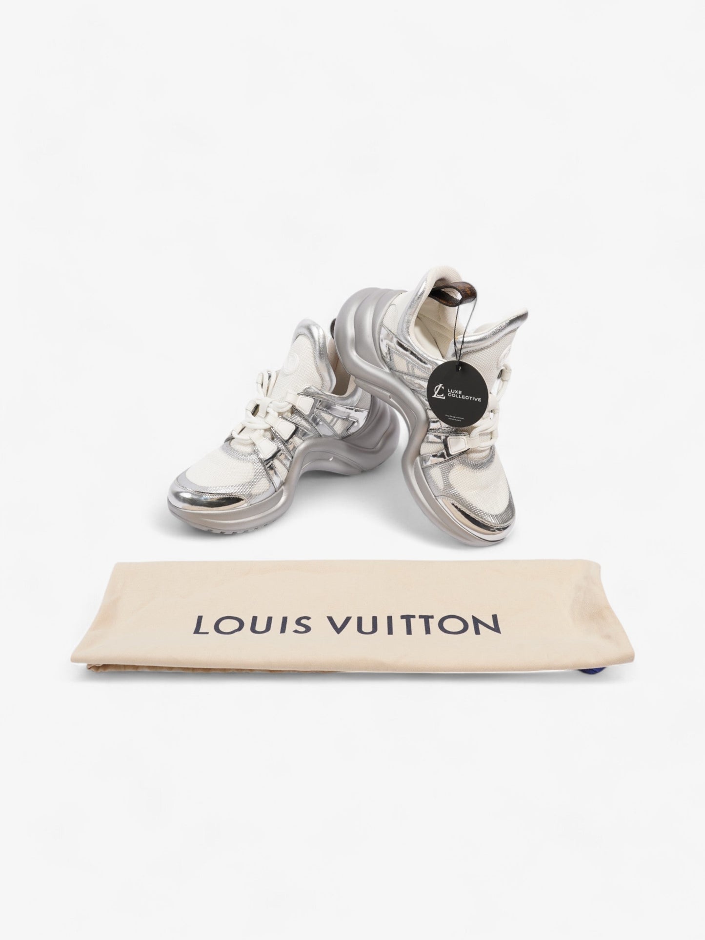 Louis Vuitton Archlight Silver / White Mesh EU 37 UK 4