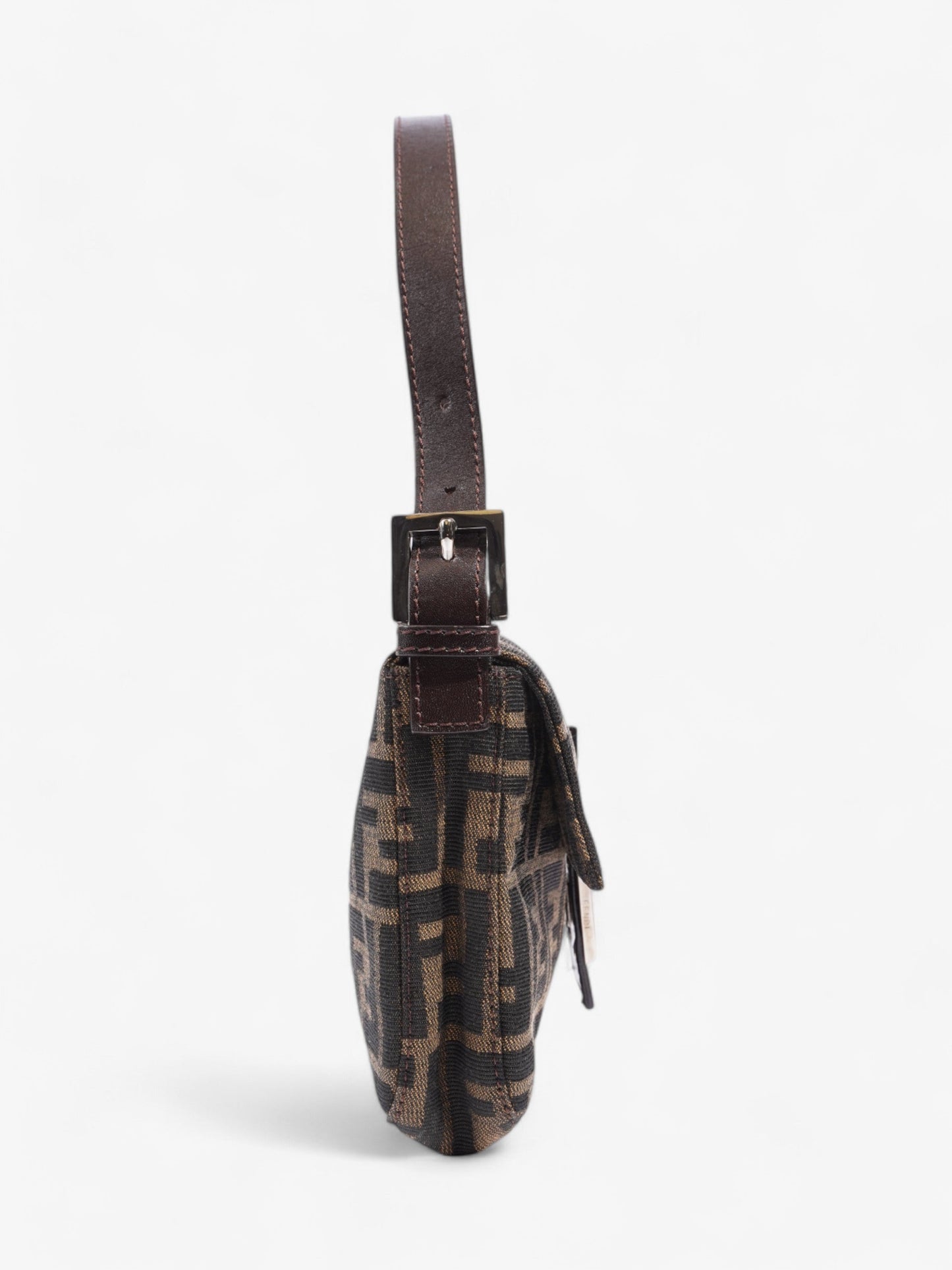 Fendi Zucca Baguette Tobacco / Dark Brown Cotton