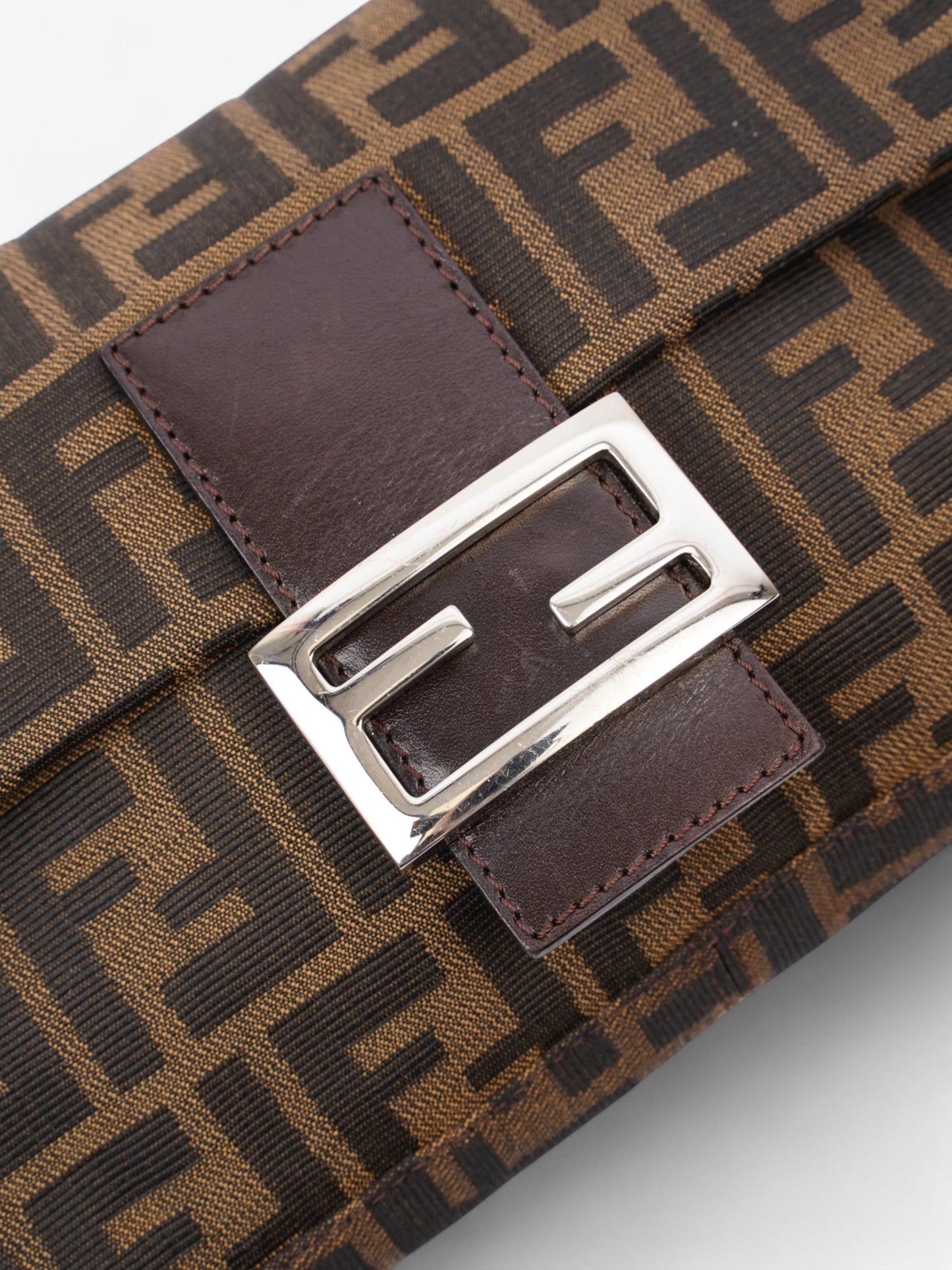 Fendi Zucca Baguette Tobacco / Dark Brown Cotton