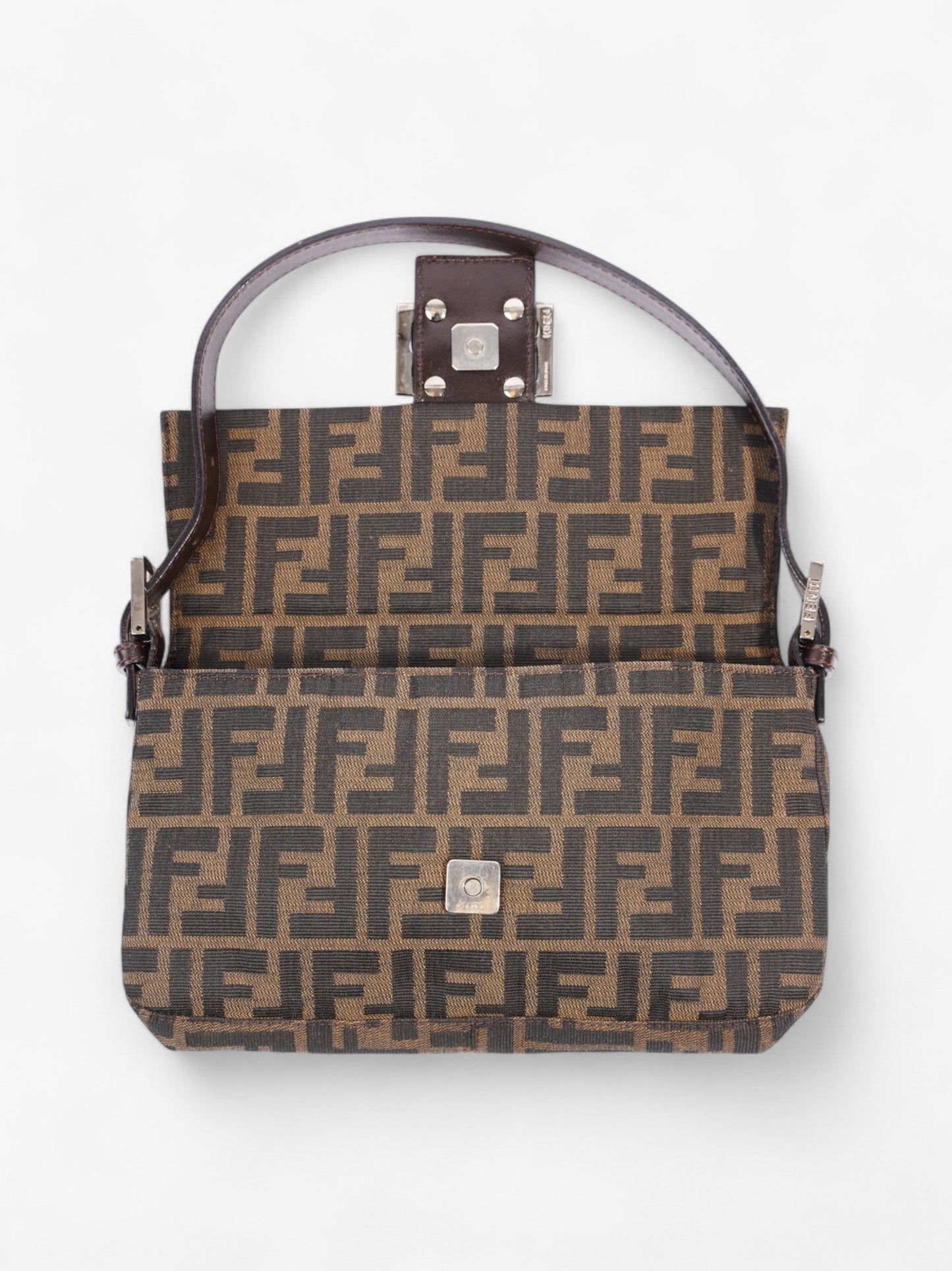 Fendi Zucca Baguette Tobacco / Dark Brown Cotton