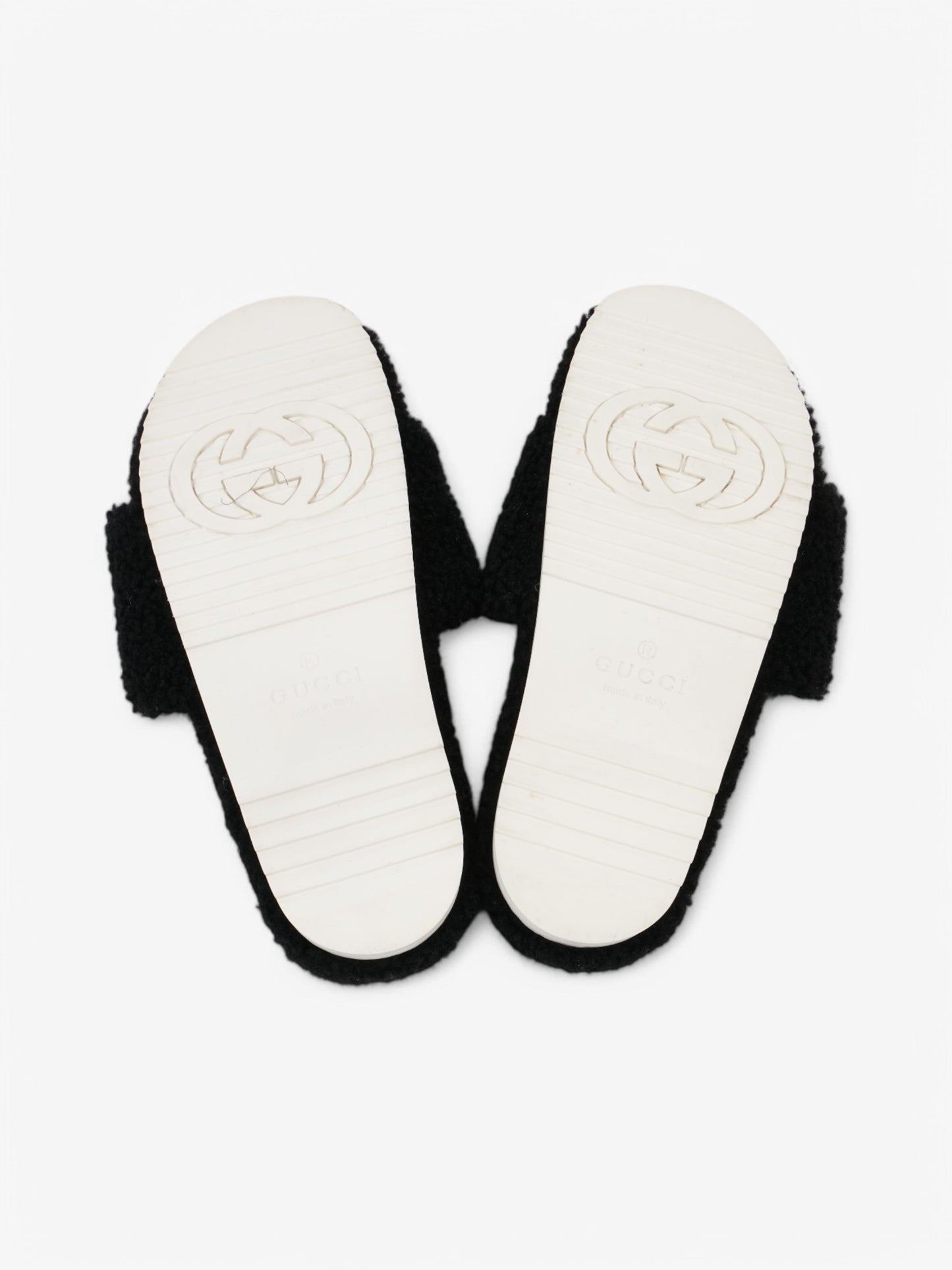 Gucci GG Merino Wool Black / Beige  Wool EU 40 UK 7