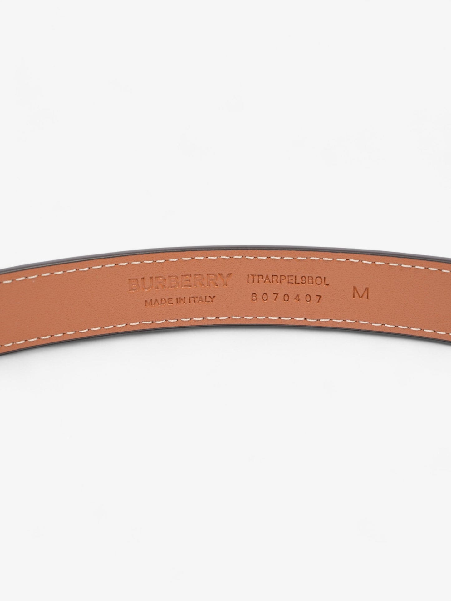 Burberry TB Belt Vintage Check / Gold Canvas Medium - 101cm