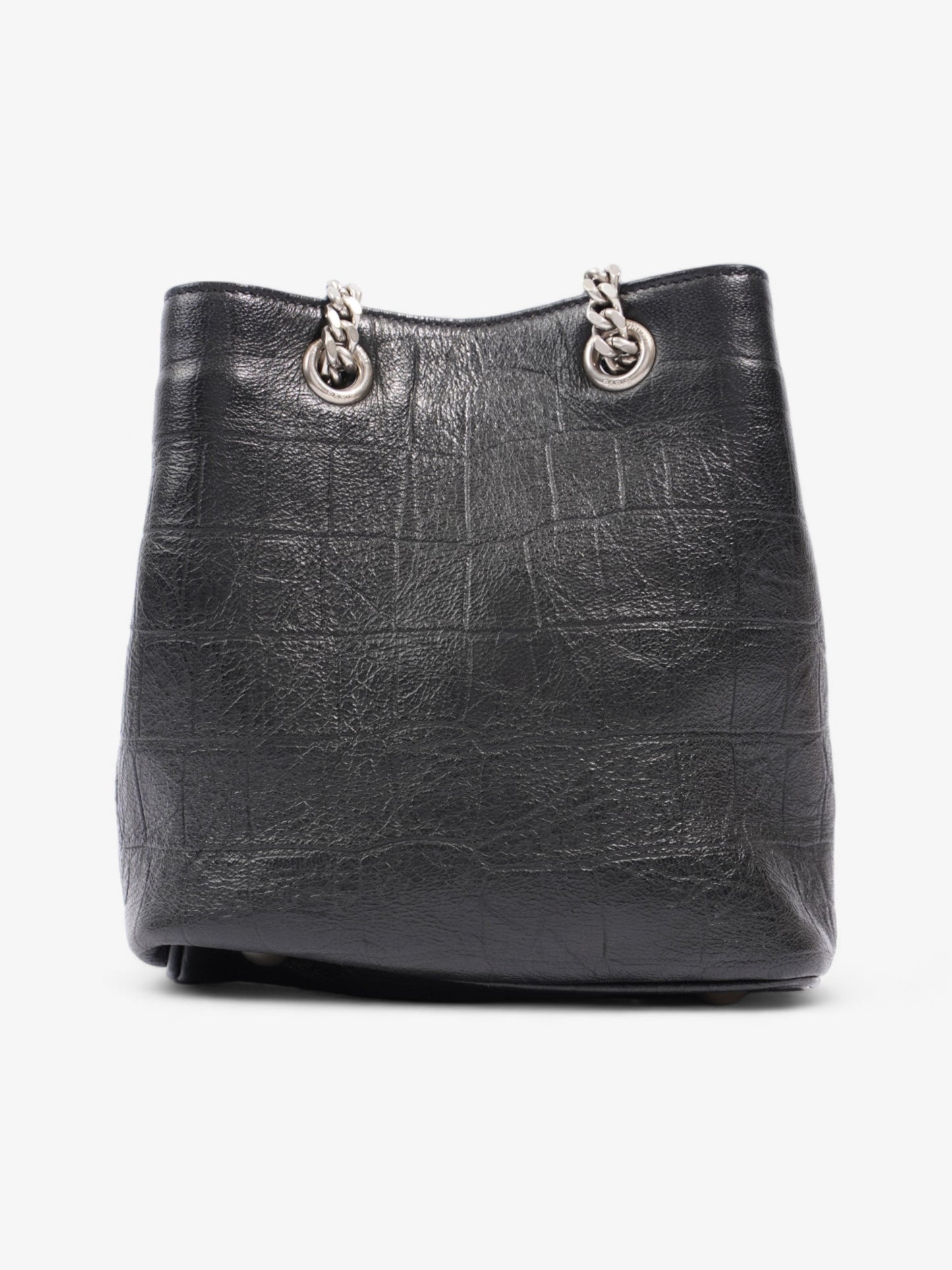 Saint Laurent Emmanuelle Baby Black Embossed Leather