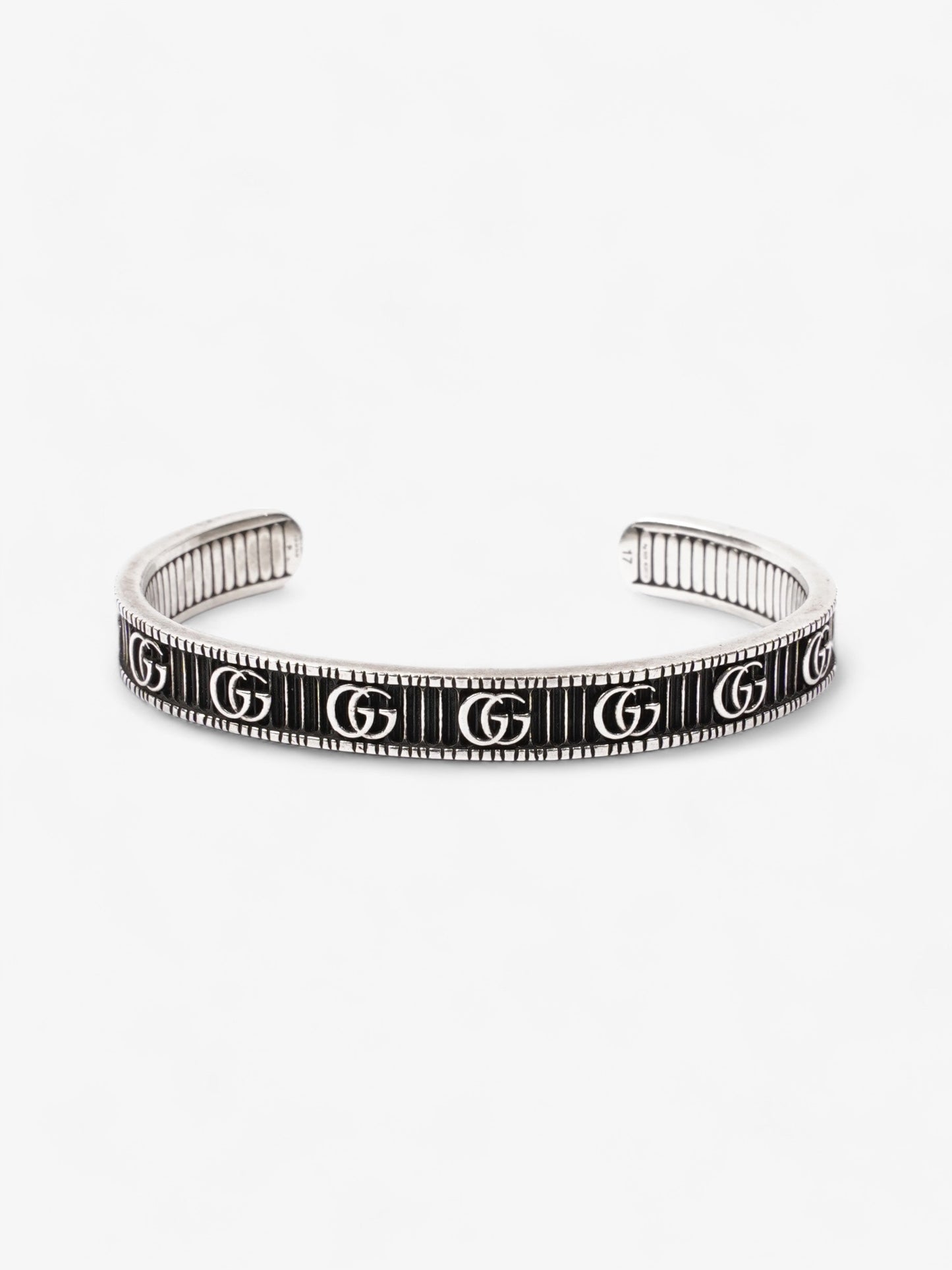 Gucci Bracelet with Double G Silver Silver Sterling 17