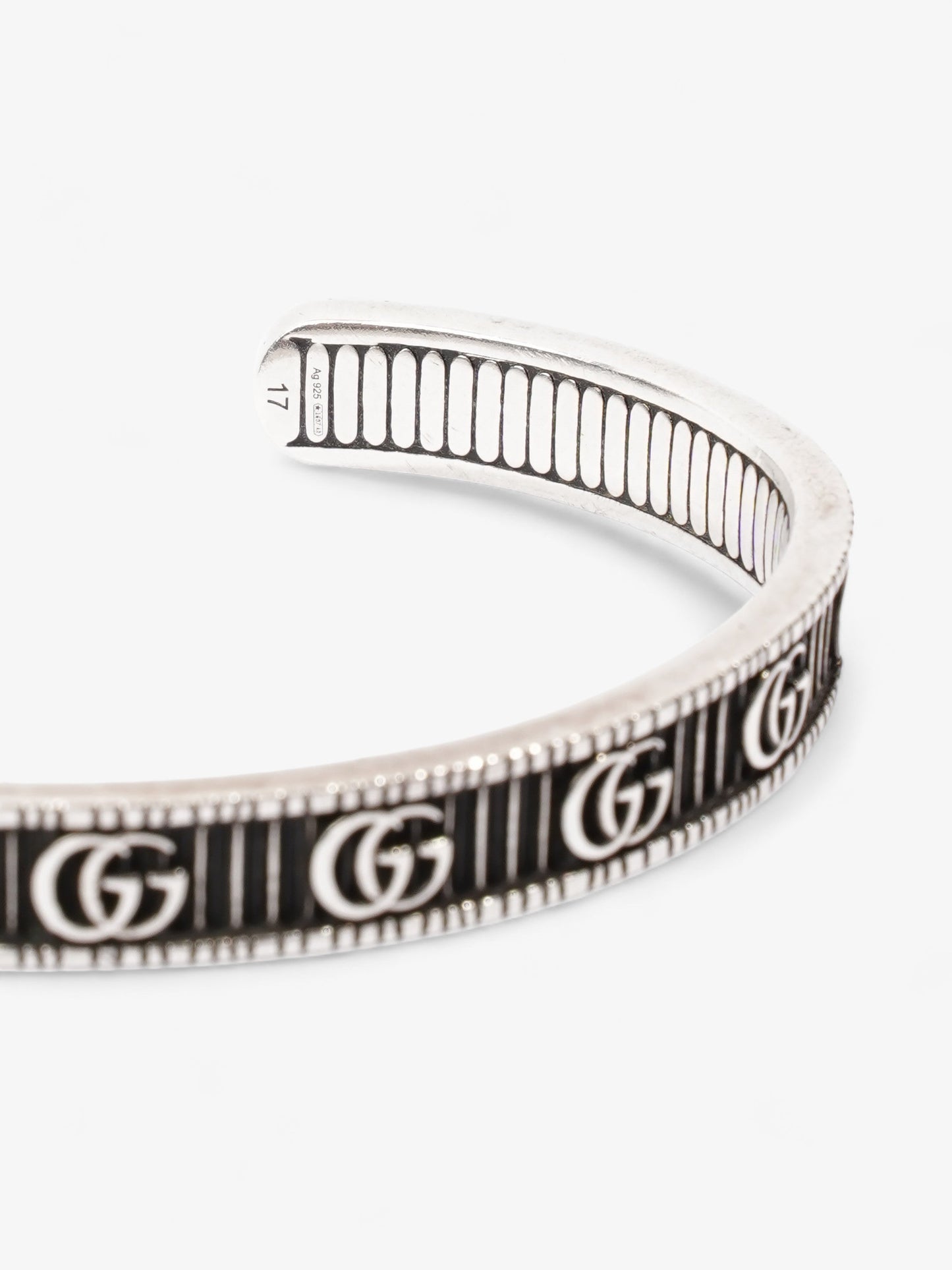 Gucci Bracelet with Double G Silver Silver Sterling 17