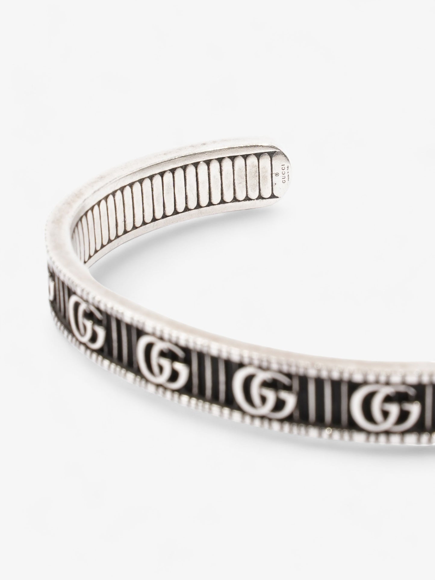 Gucci Bracelet with Double G Silver Silver Sterling 17