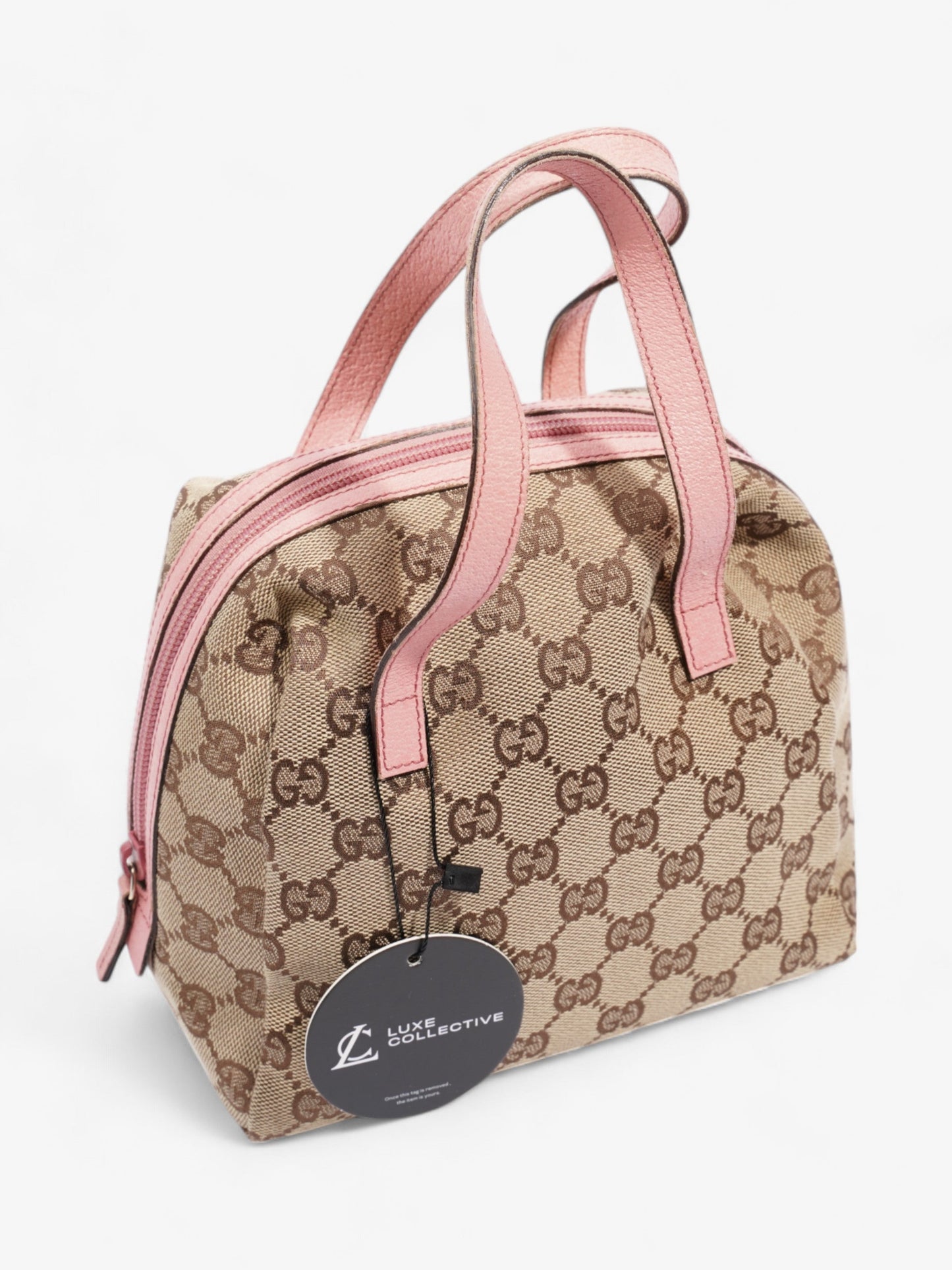 Gucci Dome Bag GG Supreme / Pink Canvas Mini