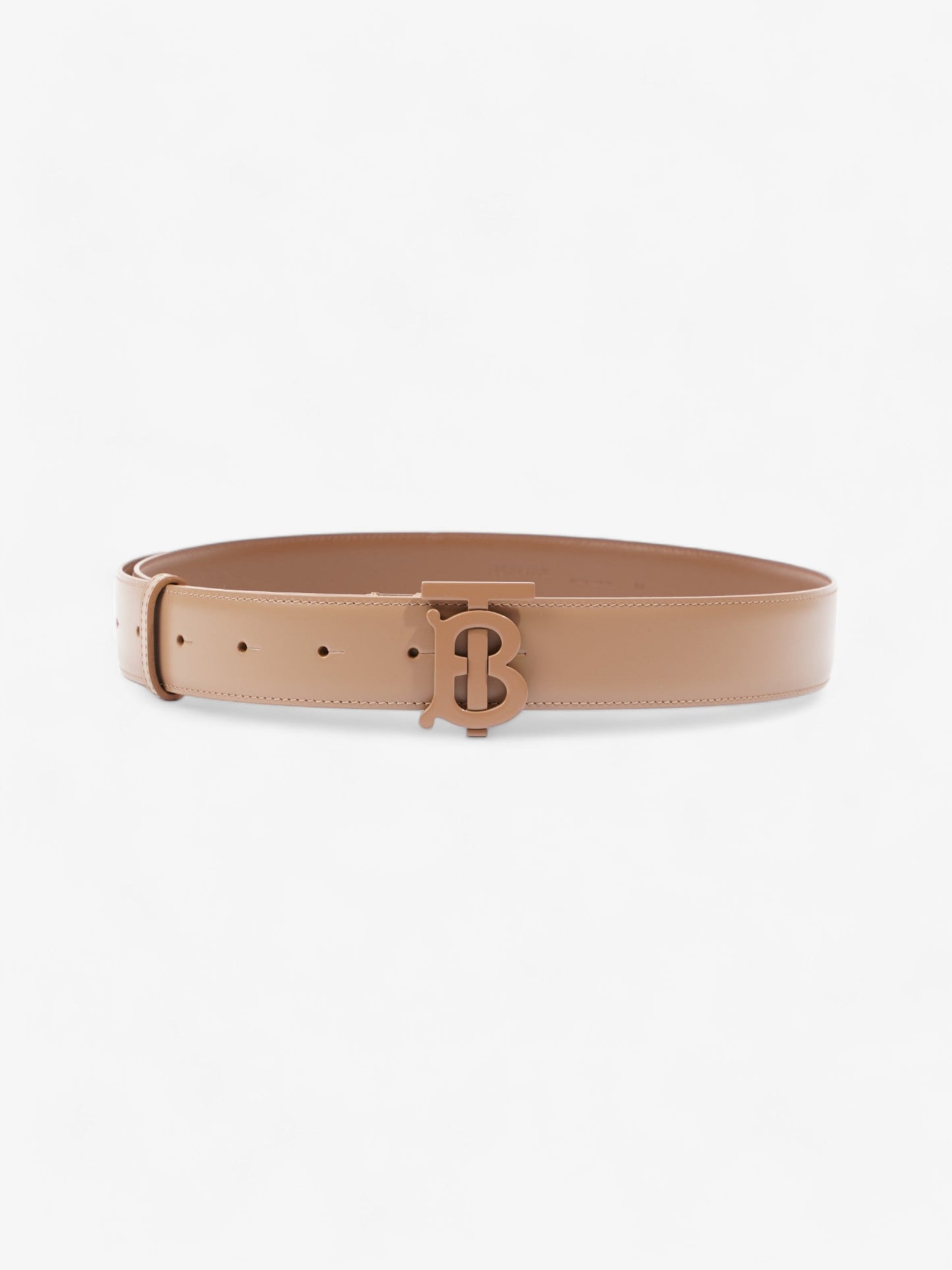 Burberry TB Belt Camel Leather Medium