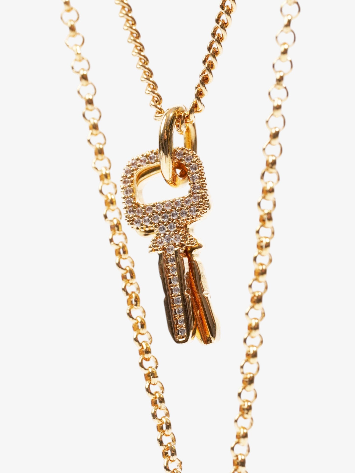 Louis Vuitton LV Padlock Necklace Gold Base Metal