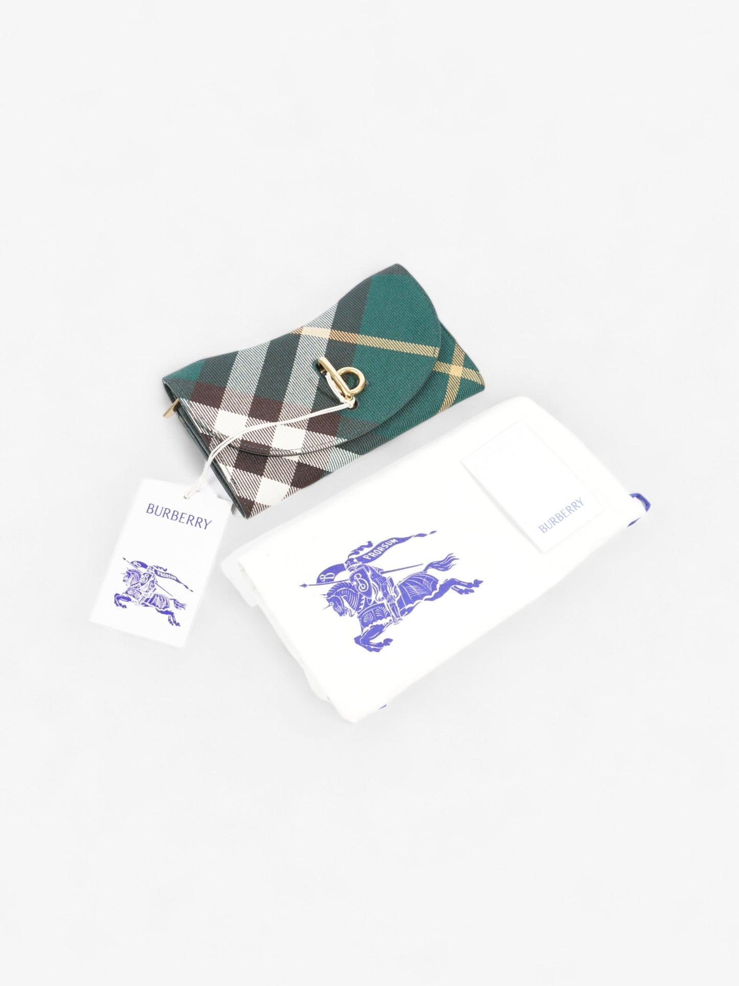 Burberry Rocking Horse Continental Wallet Ivy Polyester