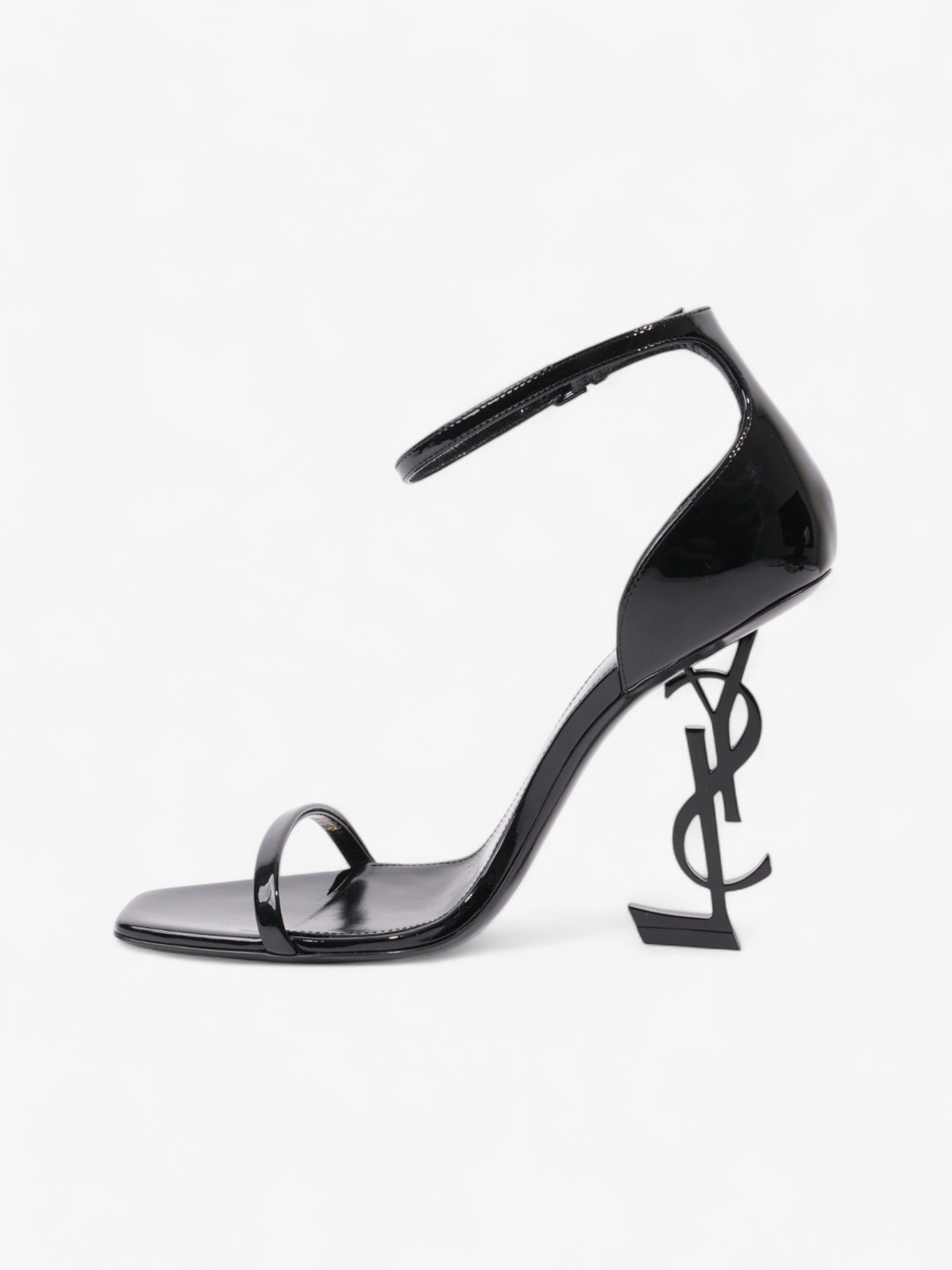 Saint Laurent Opyum 110mm Black Patent Leather EU 38 UK 5