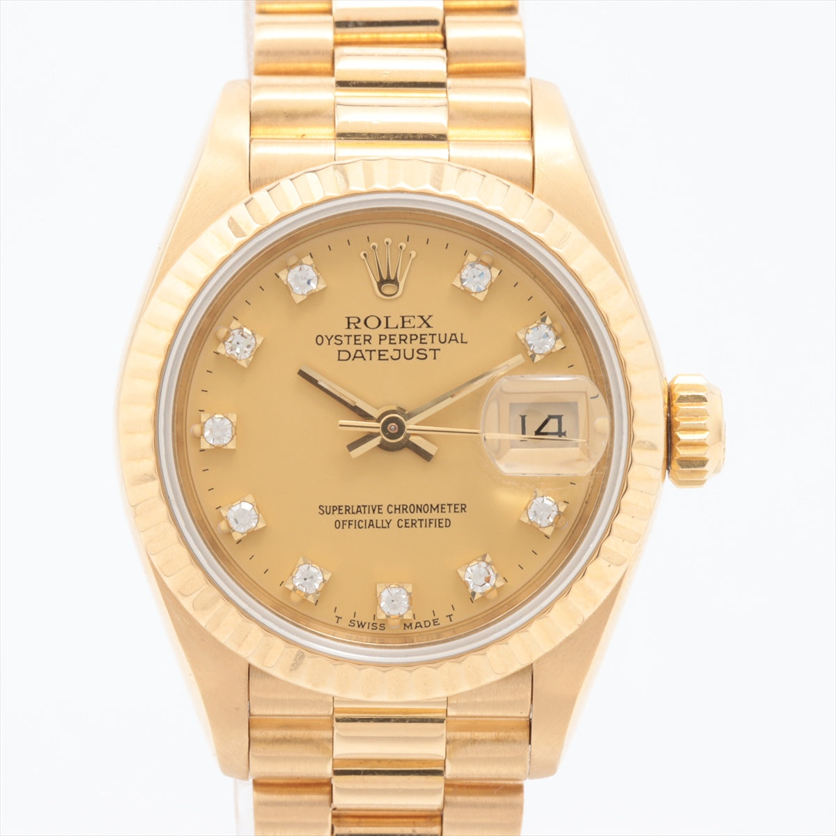 Rolex Datejust 26mm 18k Gold with Diamond Watch
