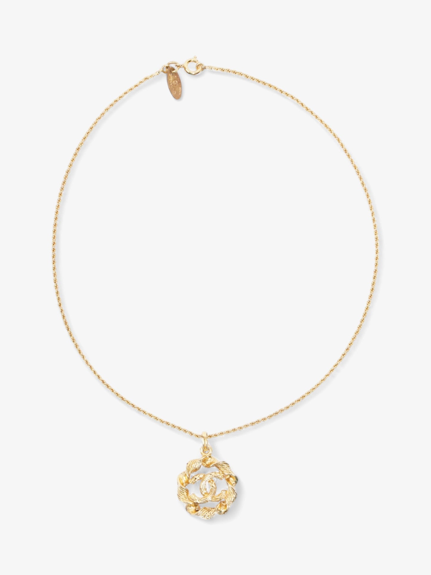 Chanel Coco Mark Necklace Gold Gold Plated 40.3cm