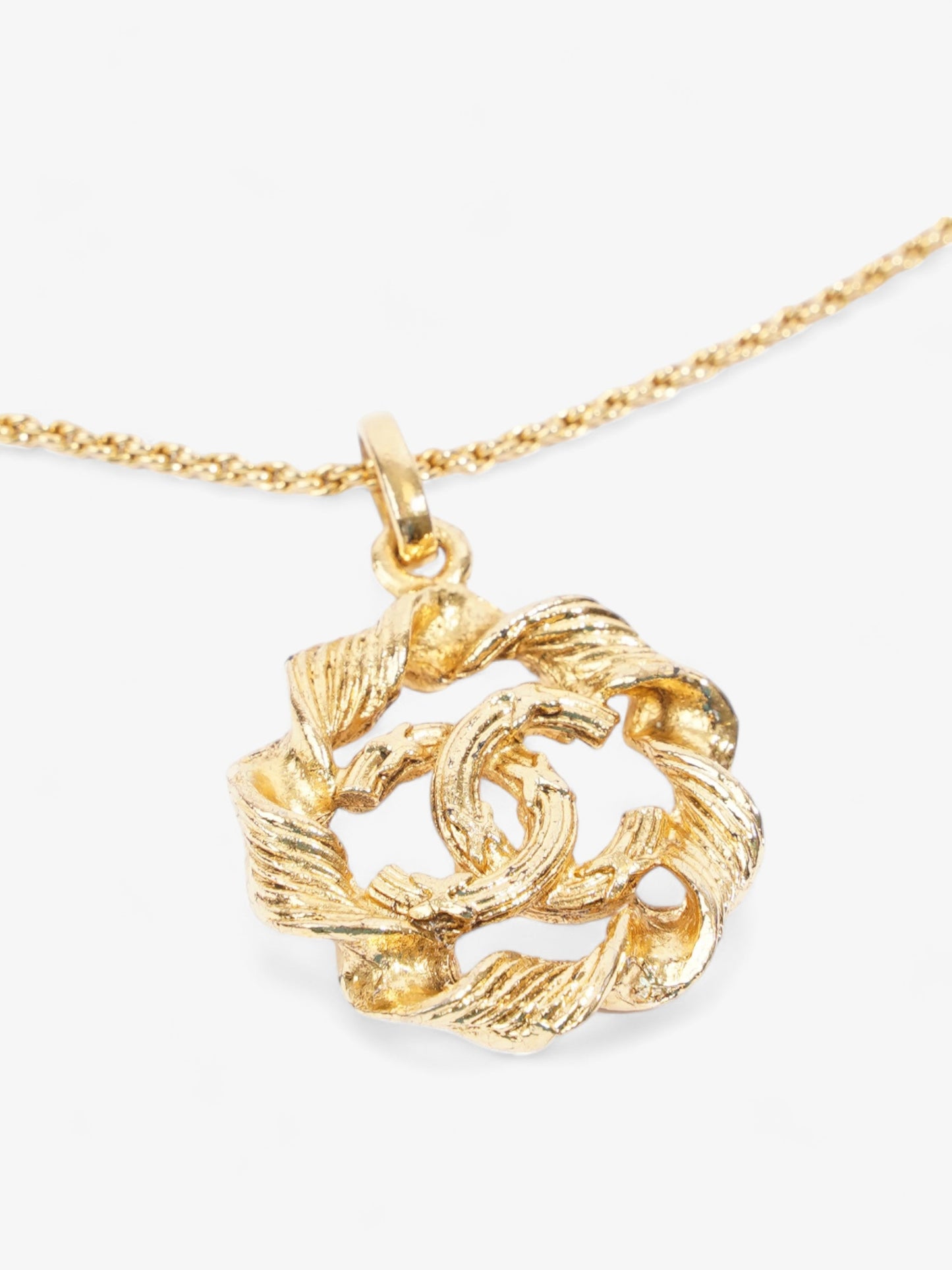 Chanel Coco Mark Necklace Gold Gold Plated 40.3cm
