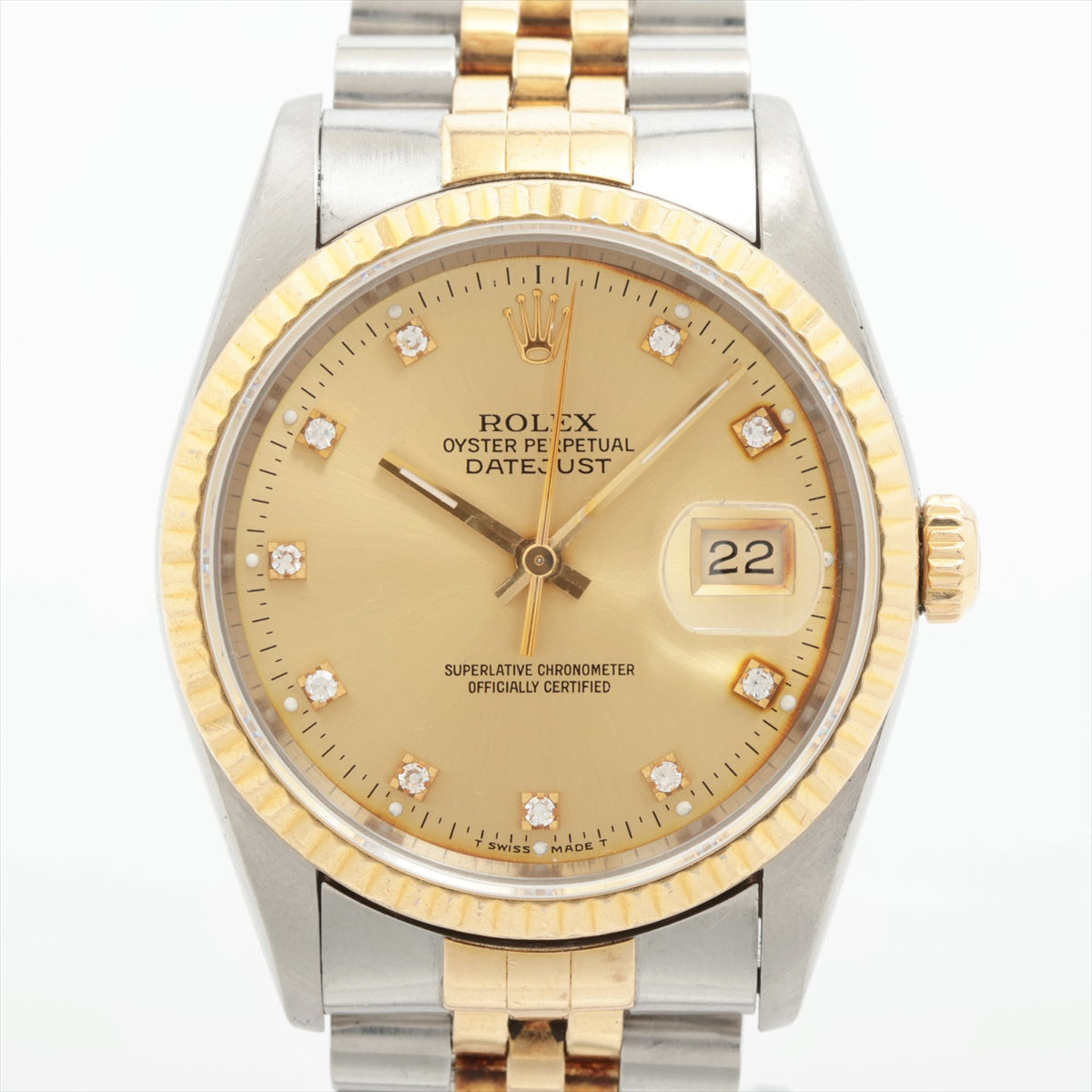 Rolex Datejust 36mm Two Toned with Diamond Watch